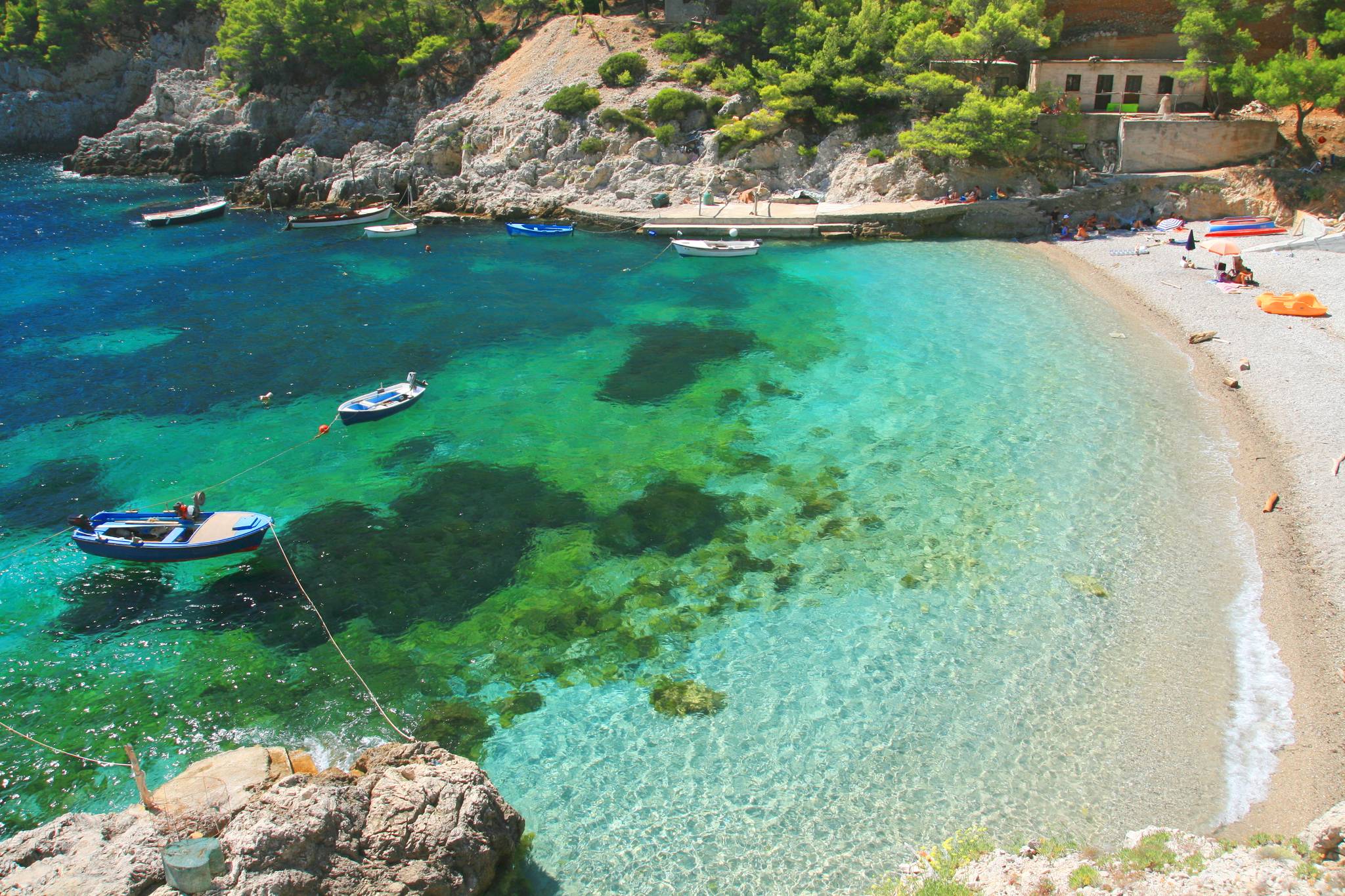 sea and beach of Mljet