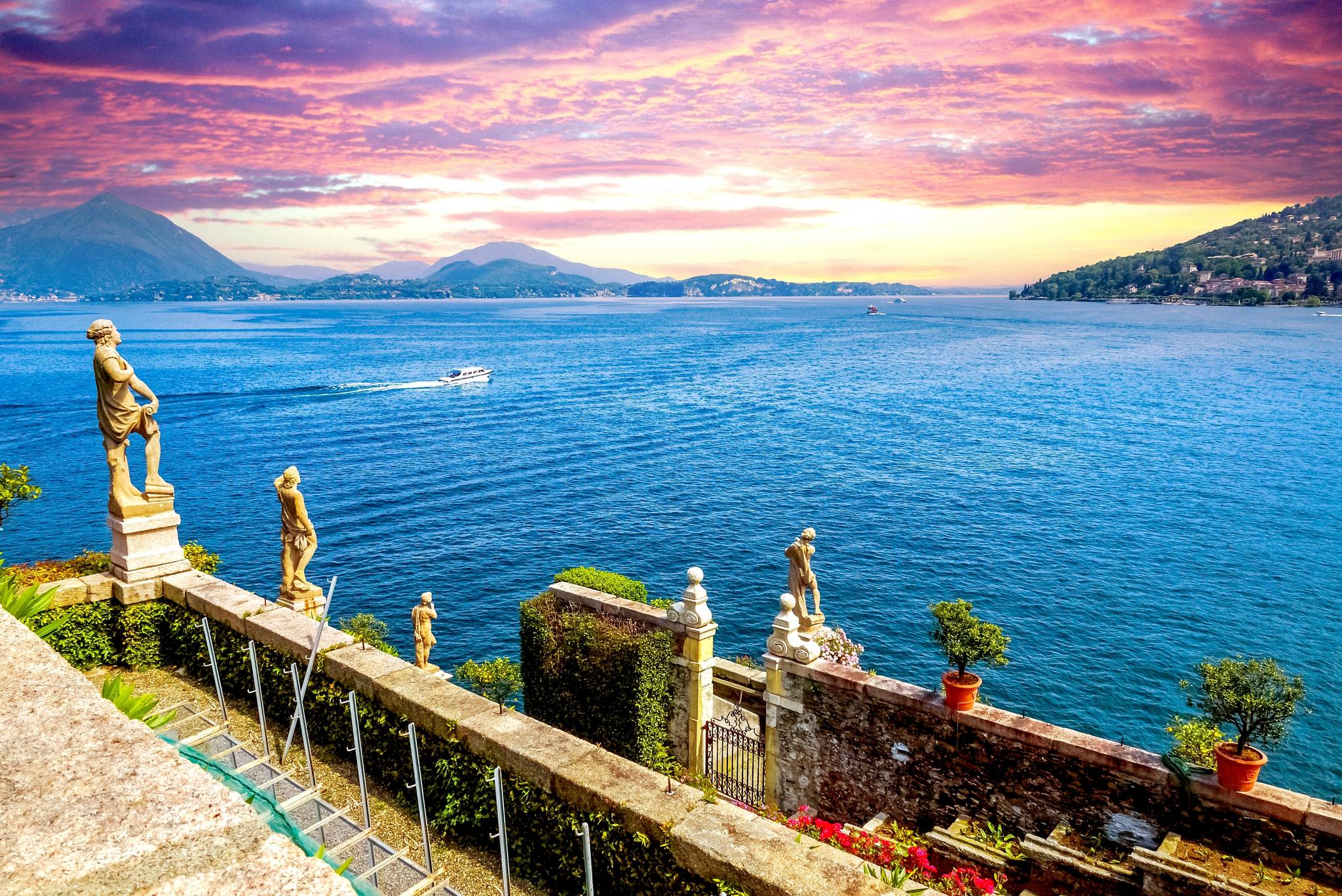 view of stresa in lake maggiore