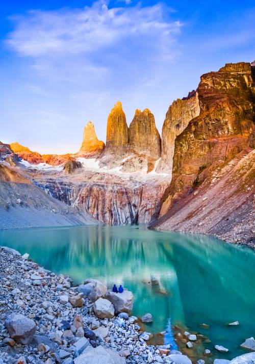 montagne e ghiacciaio patagonia