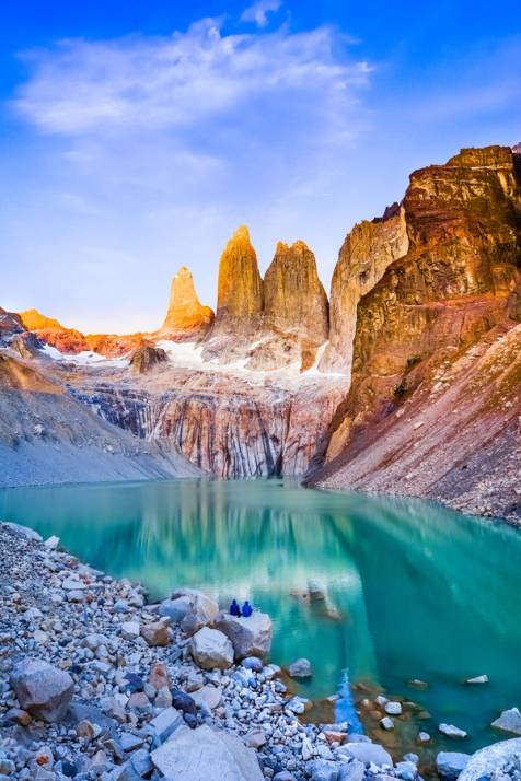 montagne e ghiacciaio patagonia