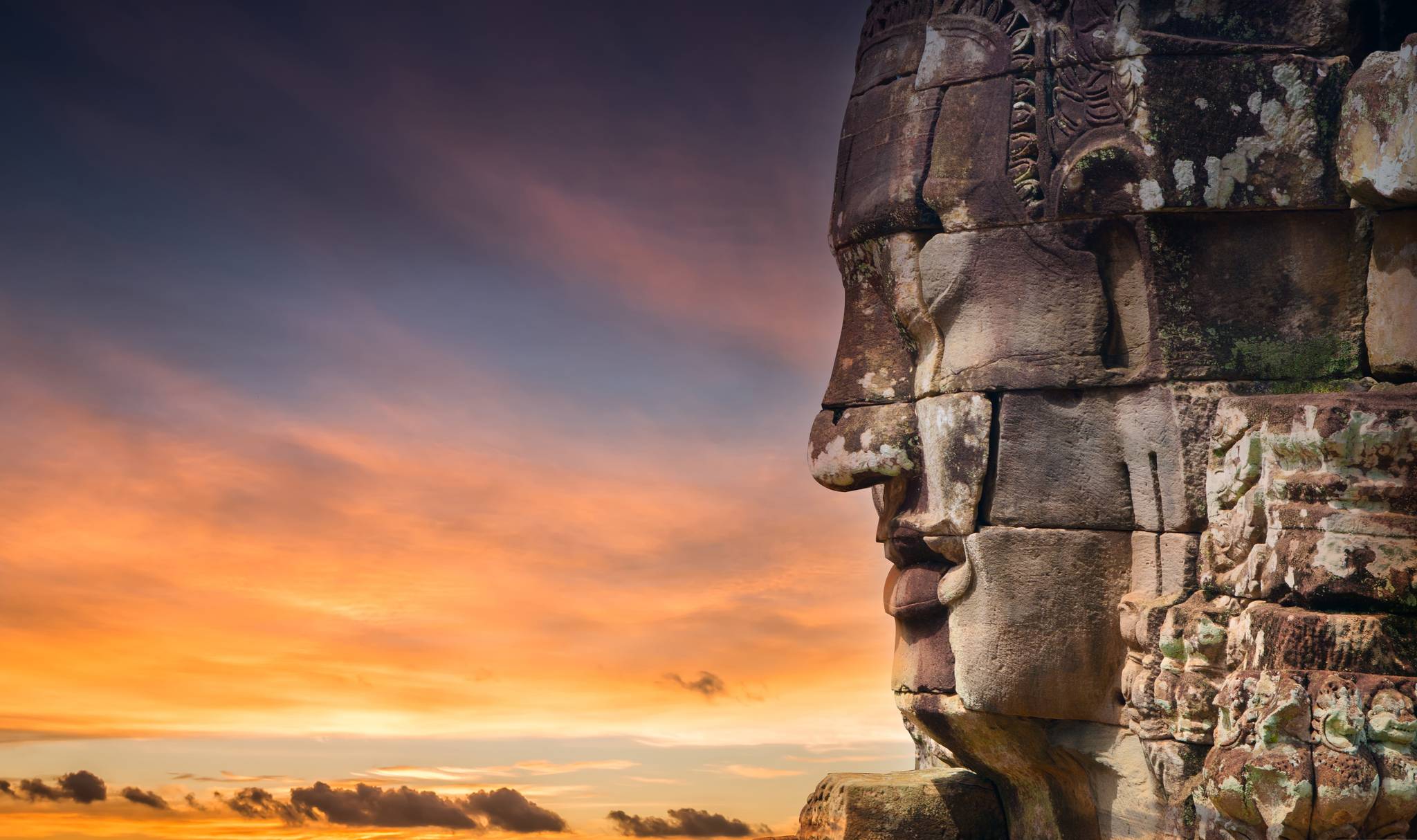cambogia tramonto