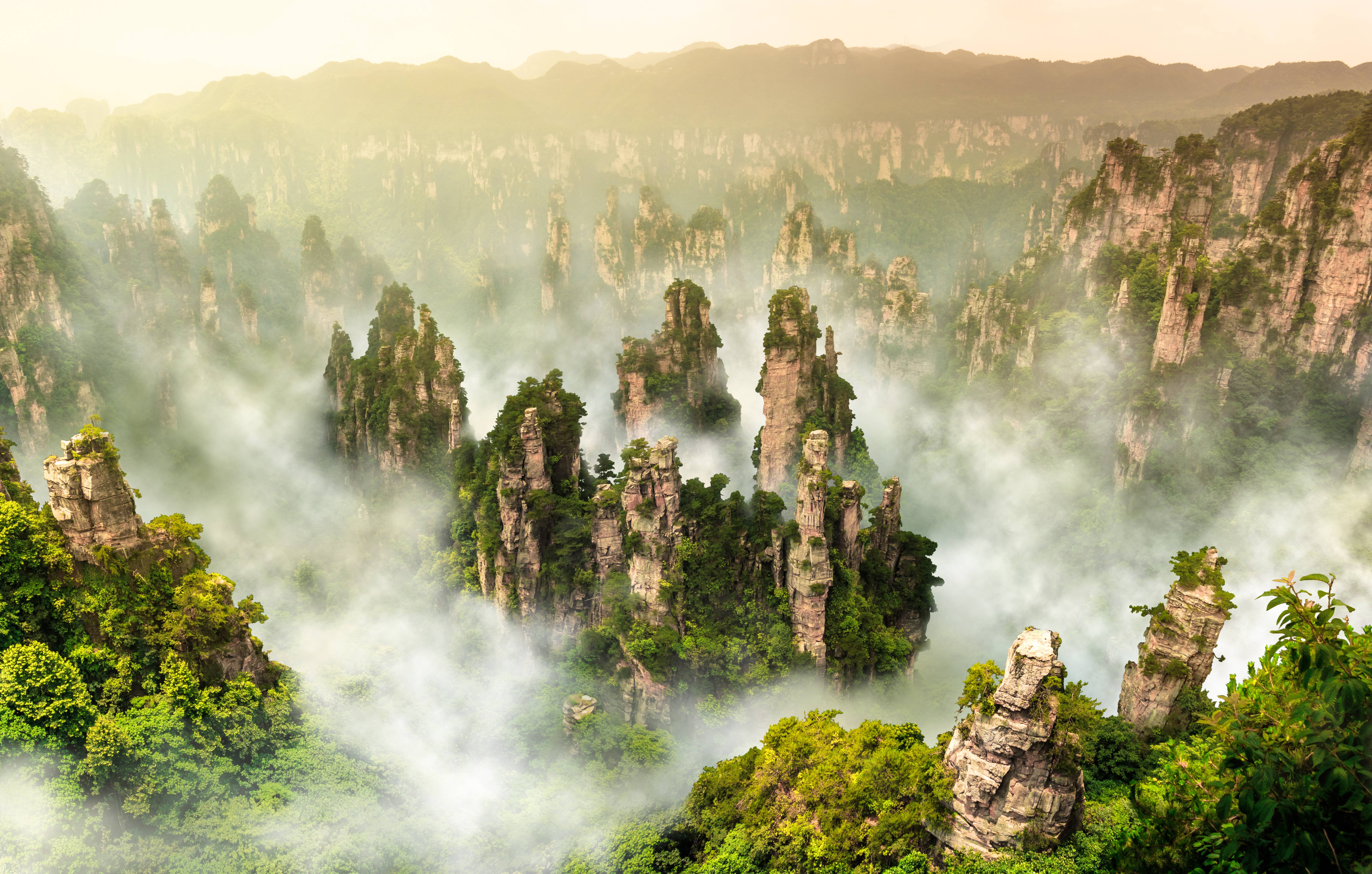 panorama di zhangjiajie