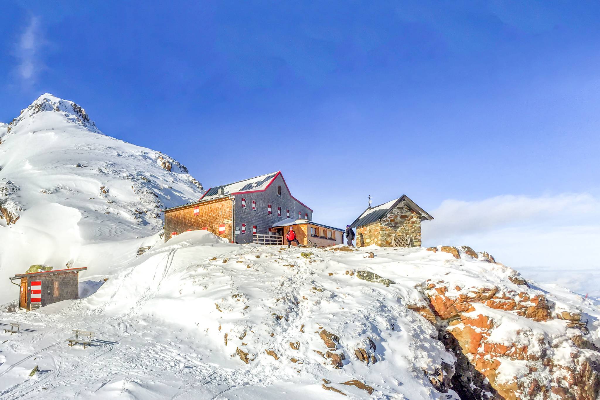 capanna innevata fieberbrunn