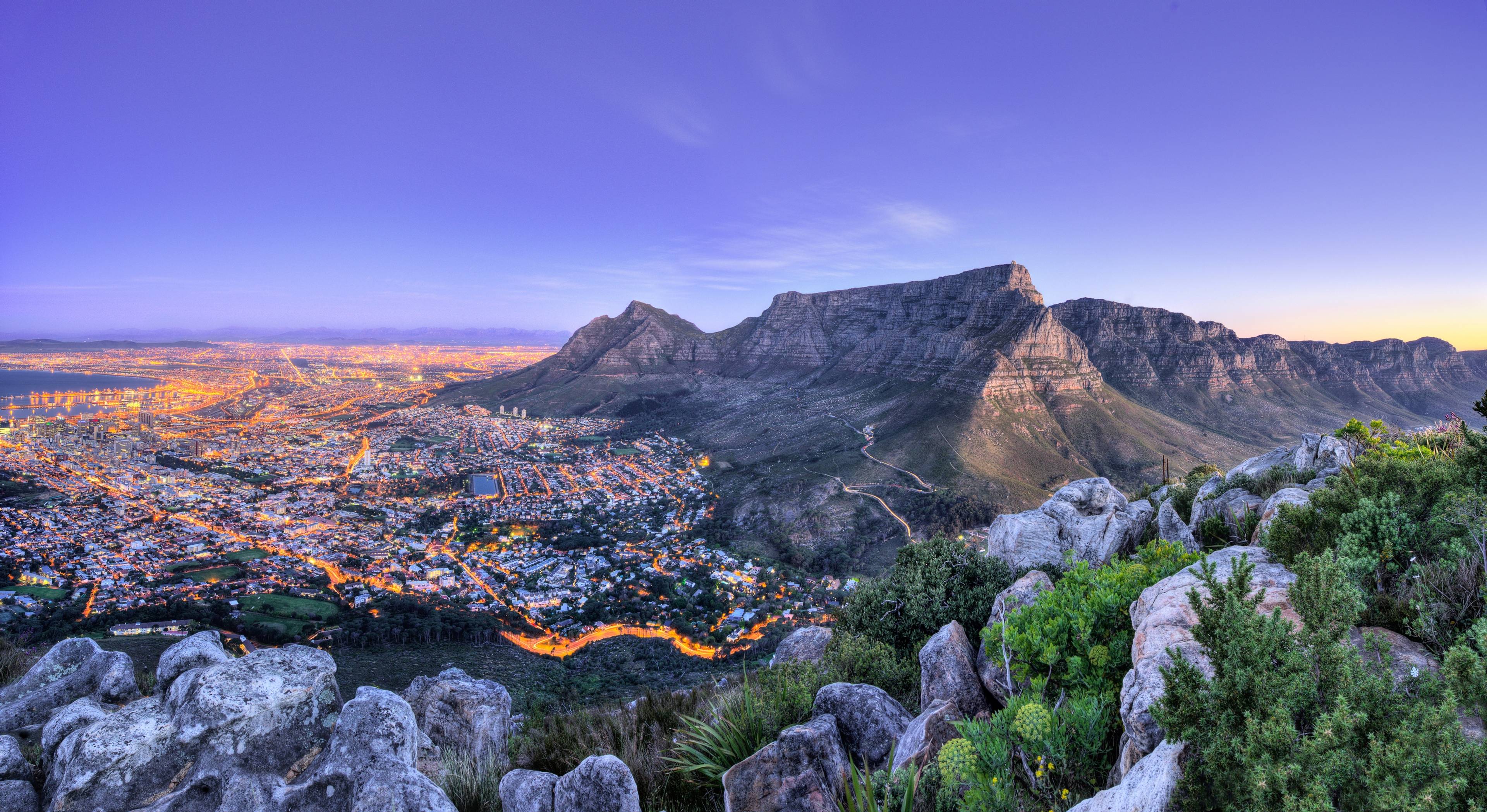 Vista panoramica su Cape Town