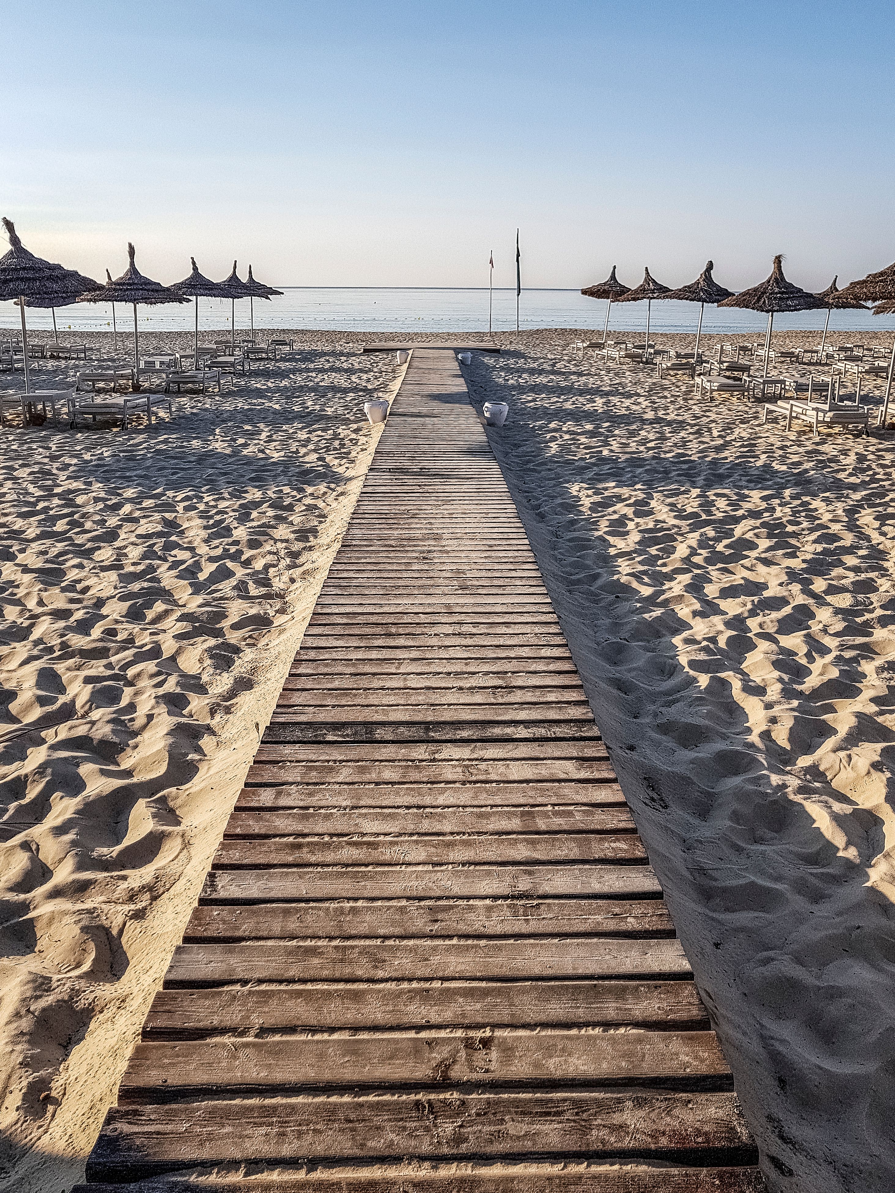 passerelle in spiaggia