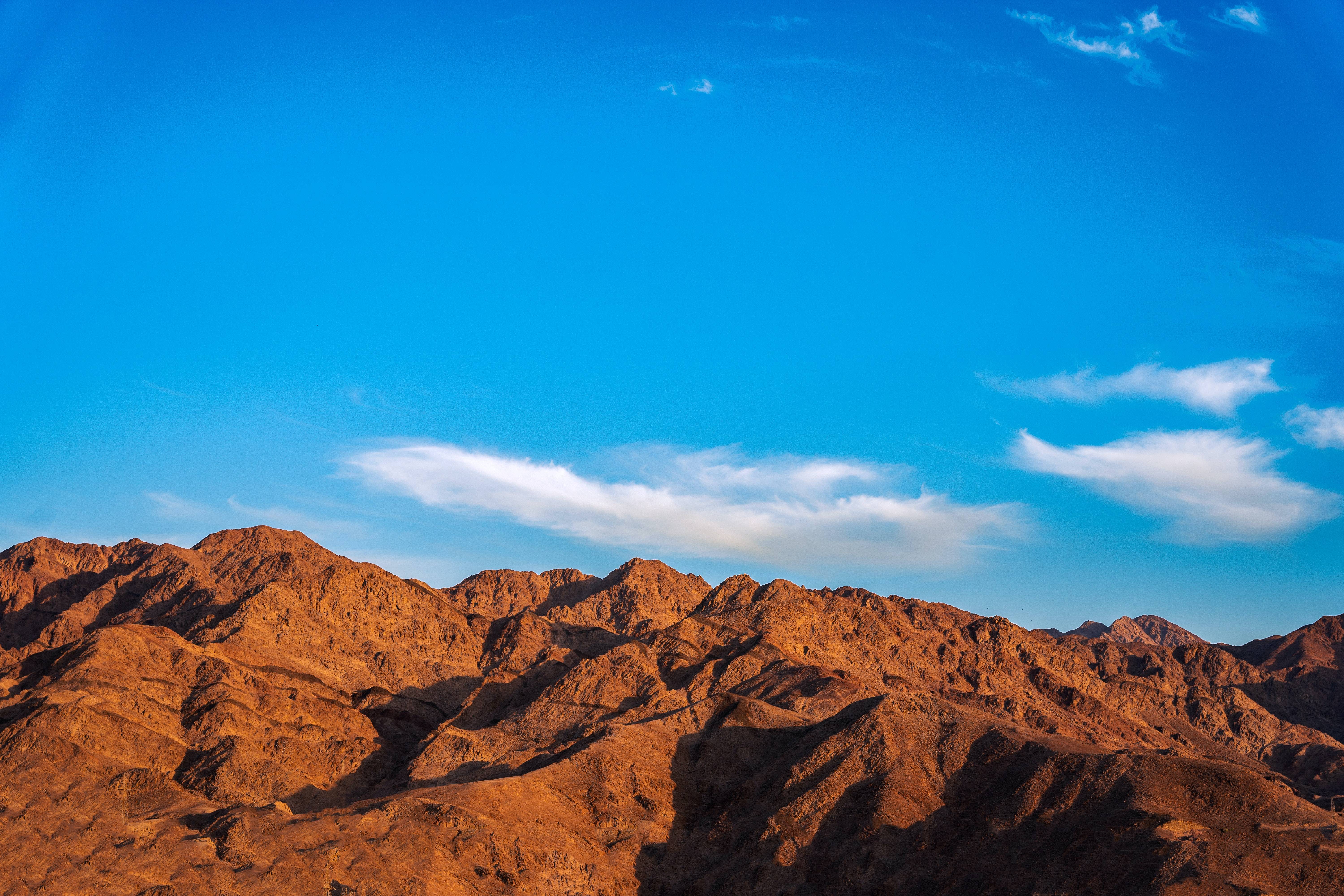 montagne del deserto giordania