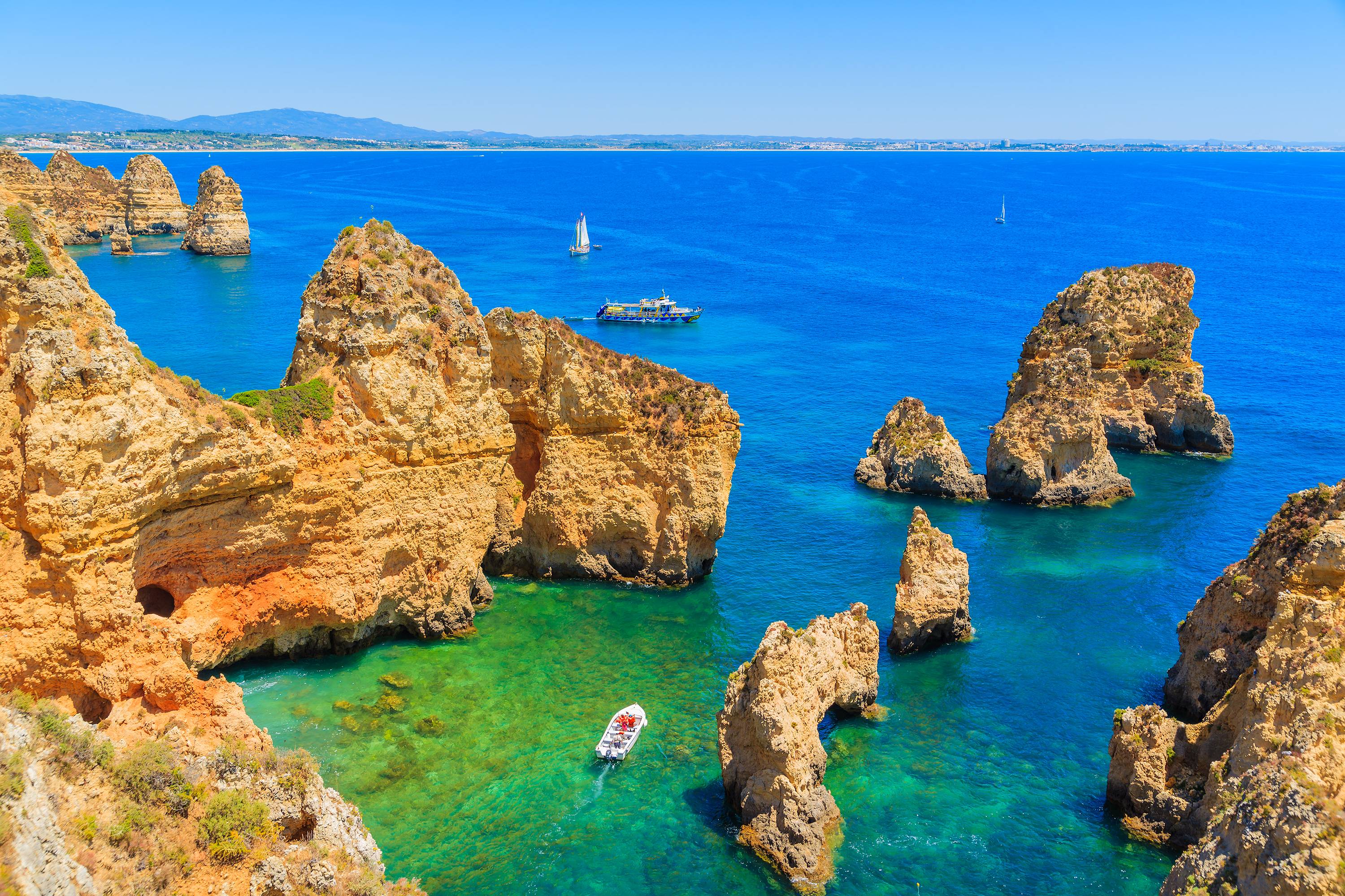 panorama del mare dell algarve