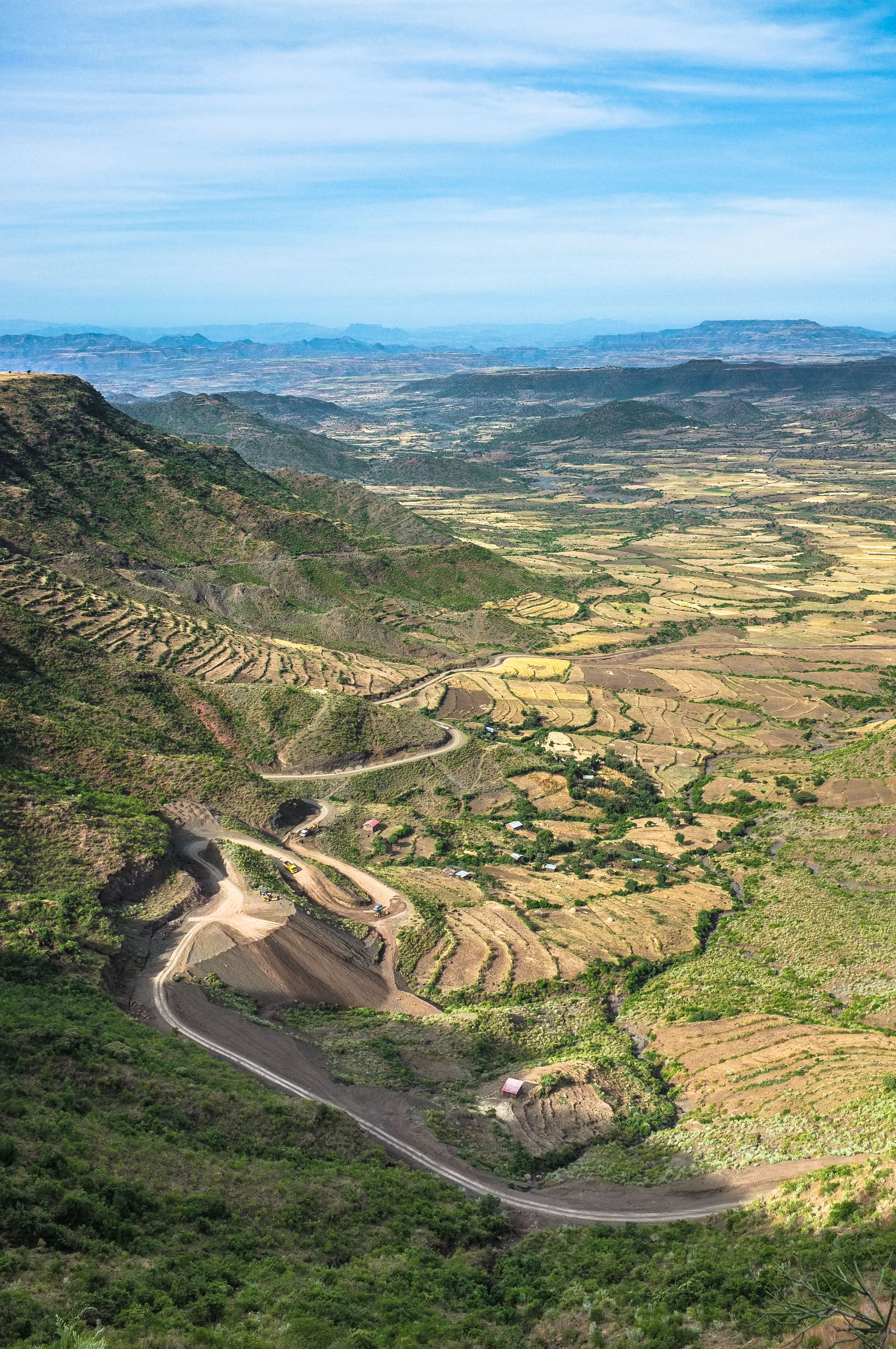 hillside landscape in Ethiopia