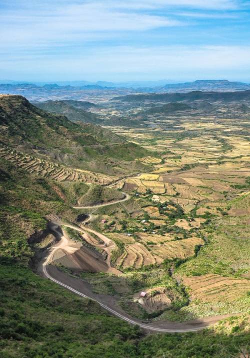 hillside landscape in Ethiopia