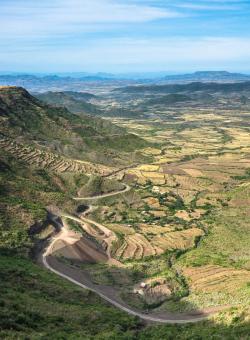 paesaggio collinare in etiopia