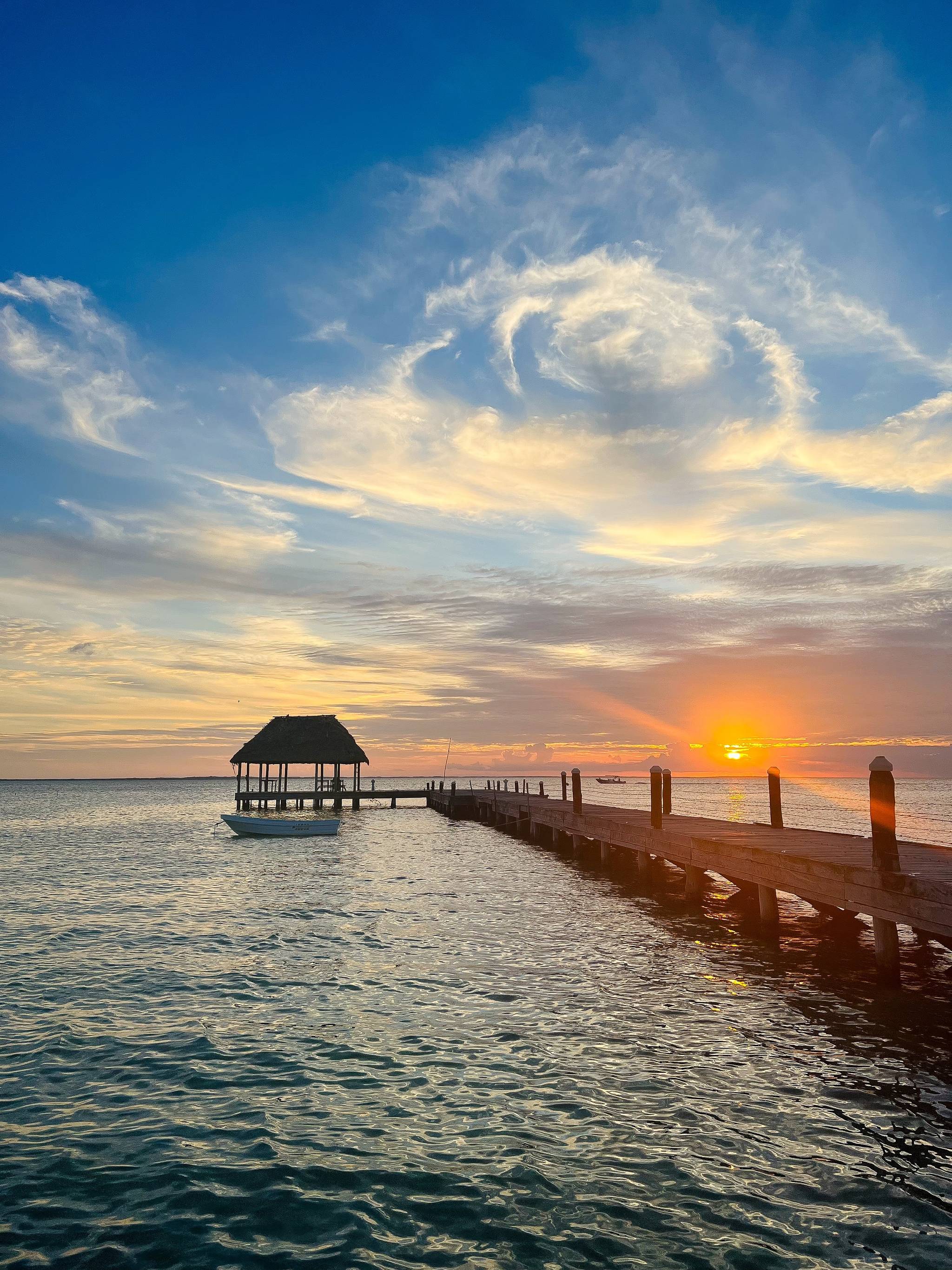 holbox messico al tramonto