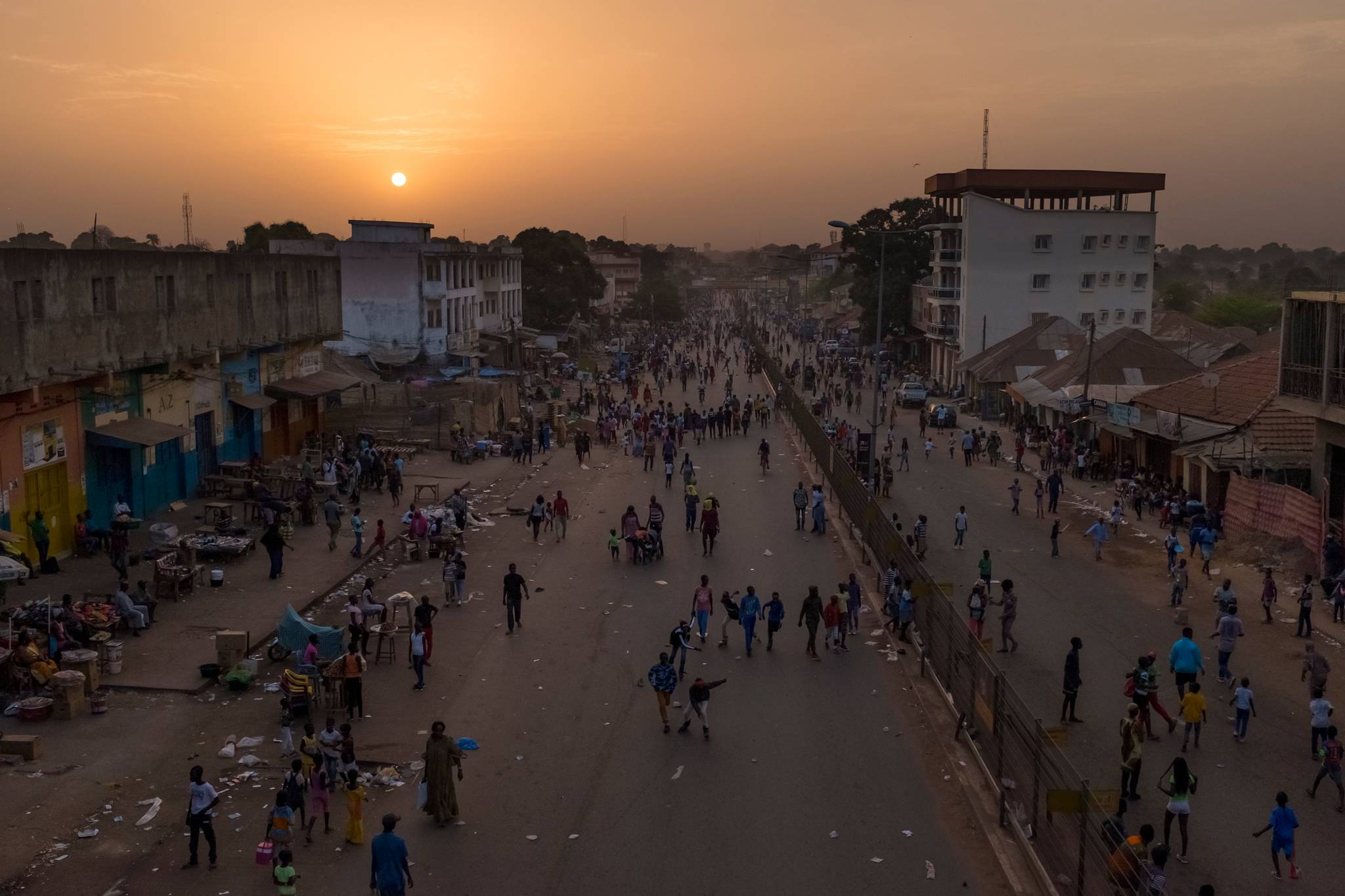 Bissau at sunset