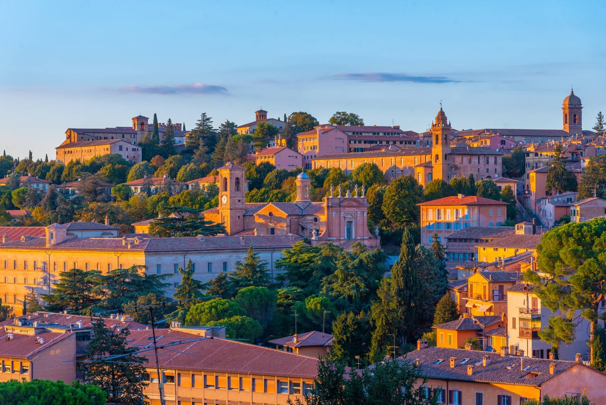 sunset in perugia