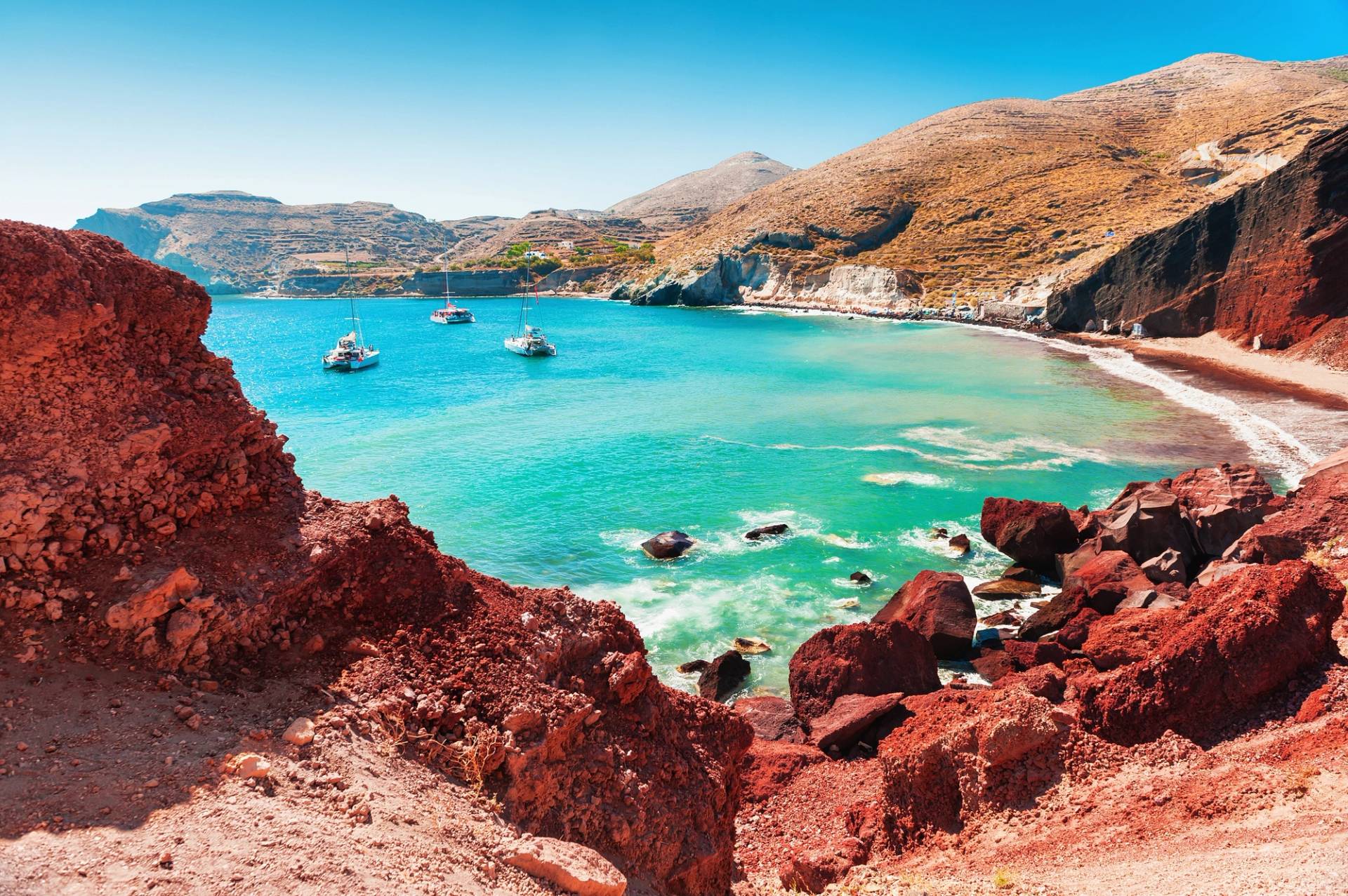 spiaggia di santorini