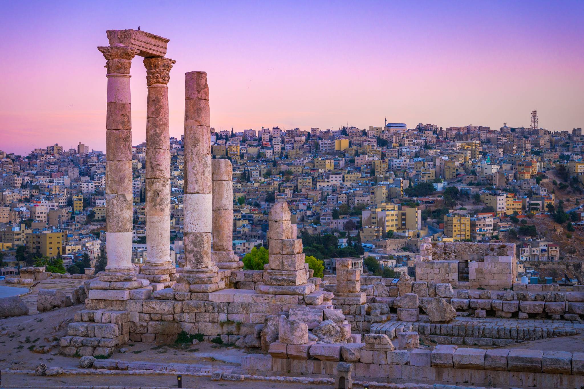 amman view at sunset