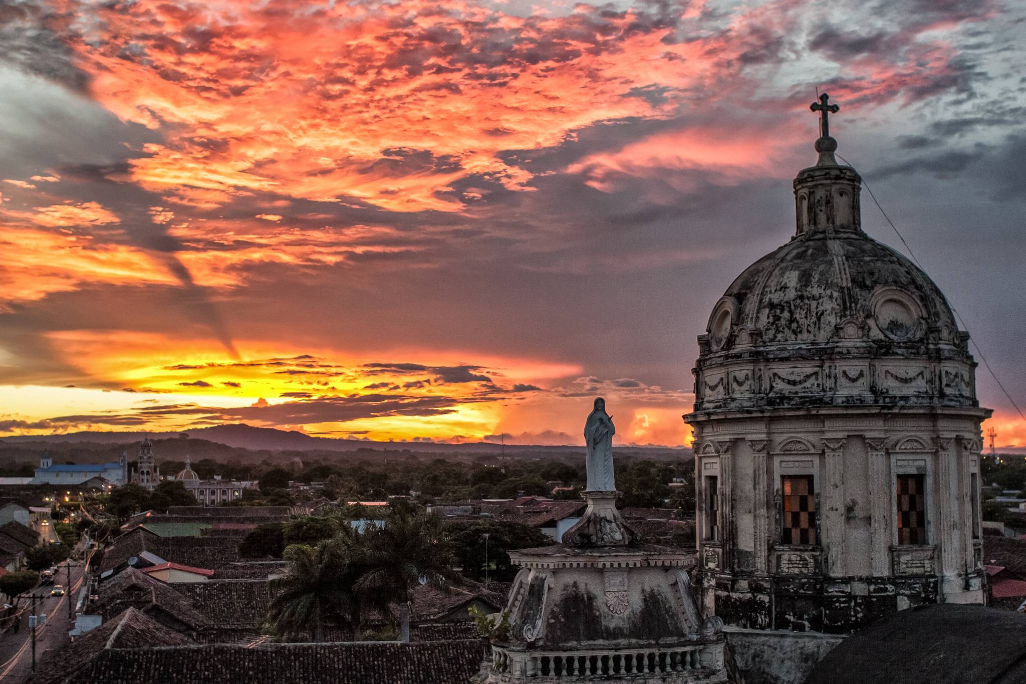 tramonto a granada nicaragua