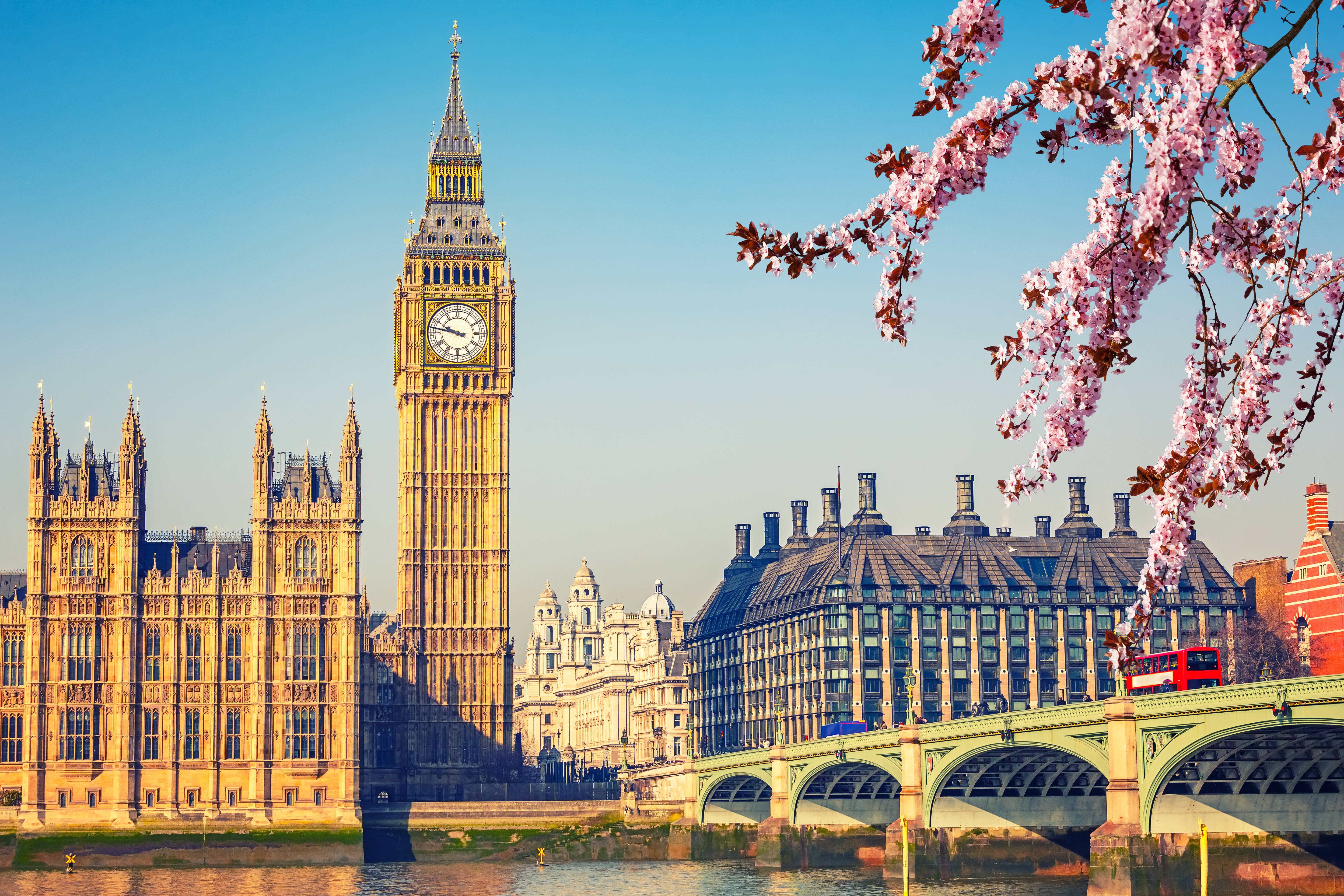 big ben londra al tramonto