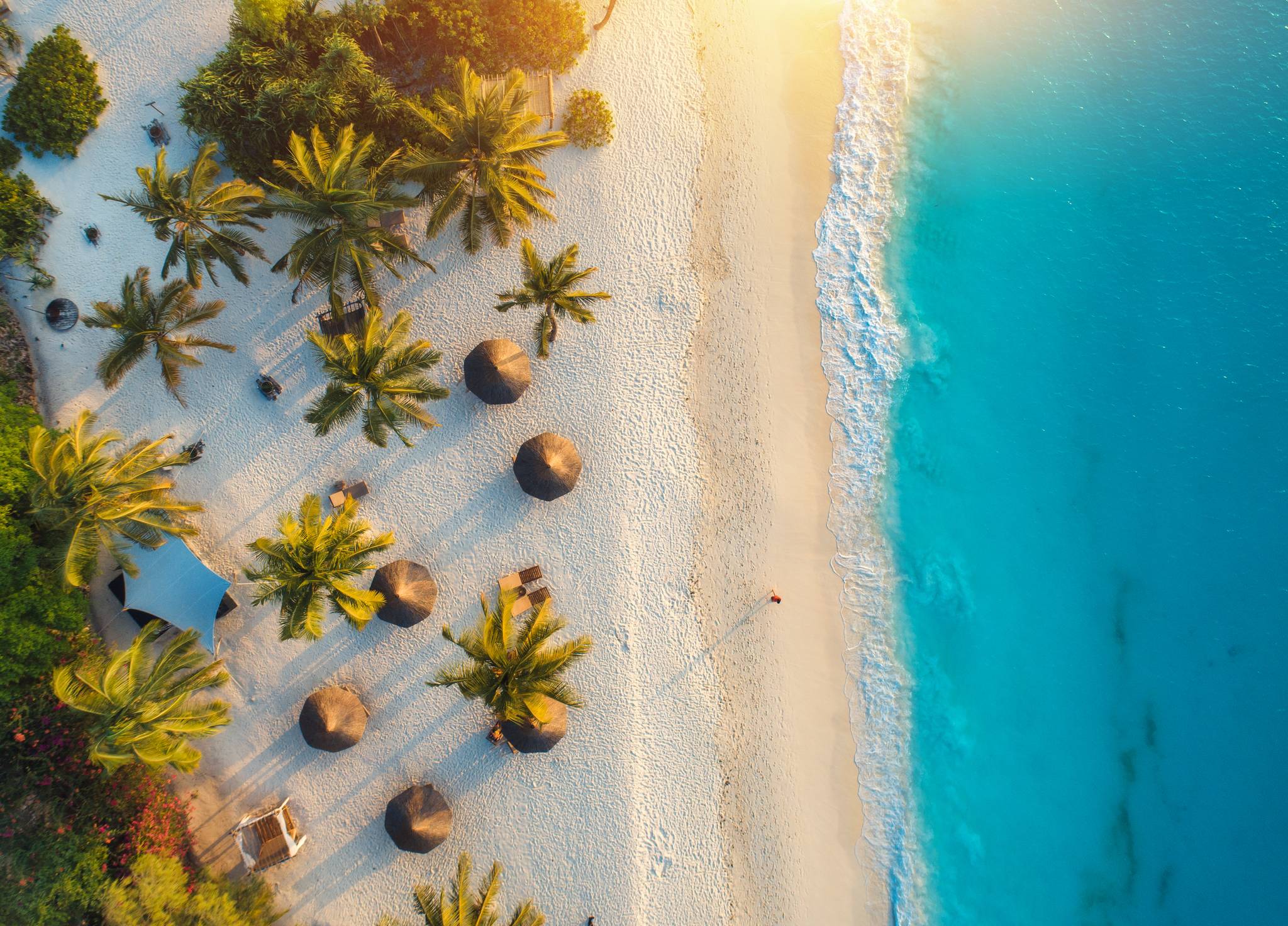 spiaggia e mare di zanzibar