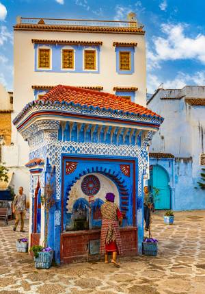 la citta blu in marocco