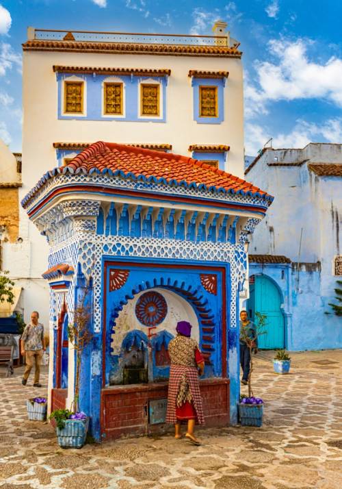 the blue city in Morocco