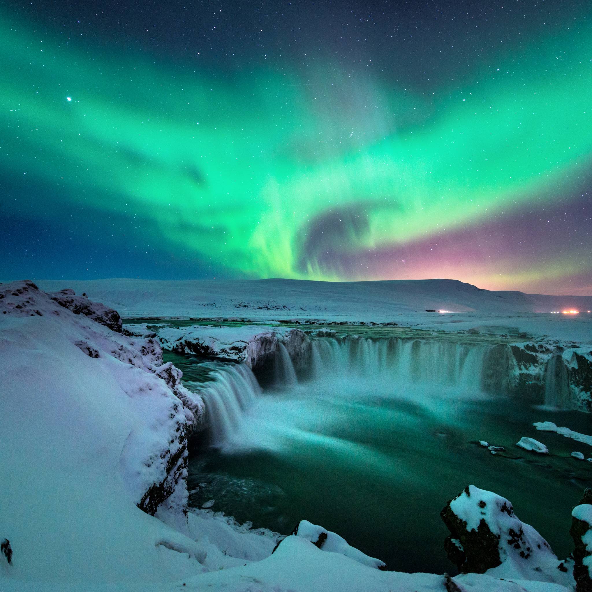A caccia dell'aurora boreale nell'Islanda del sud