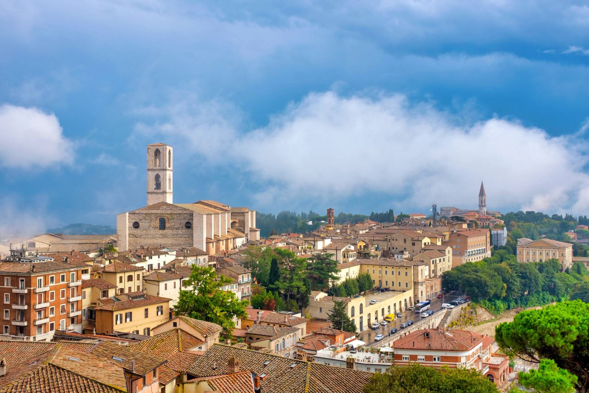 panoramic view of perugia