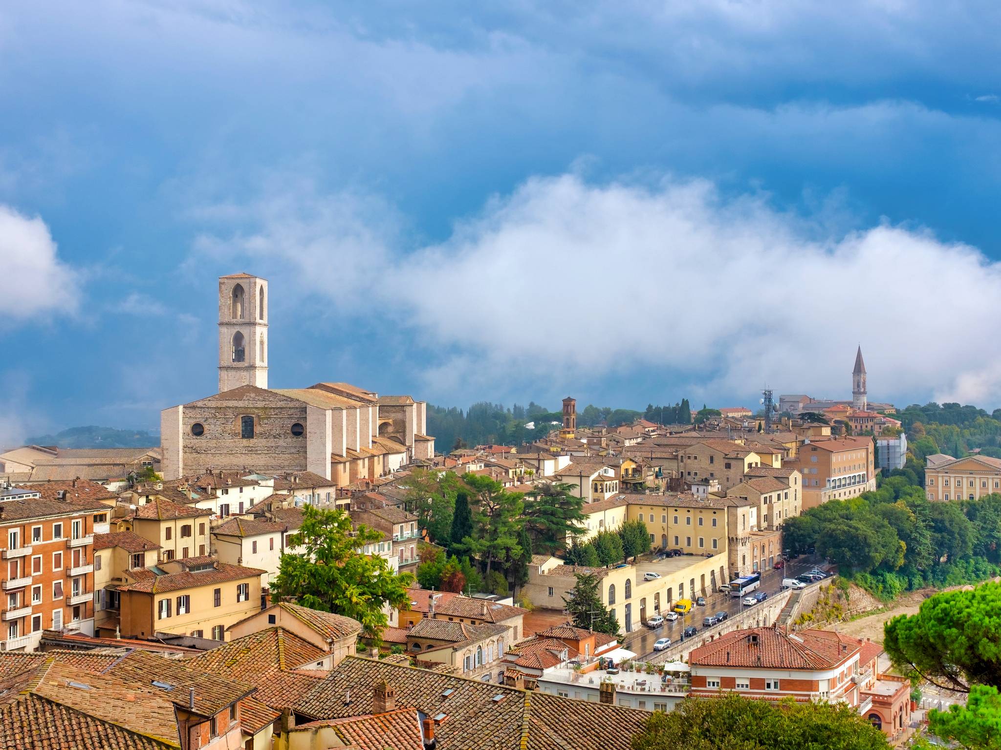 The countryside of Tuscany and Umbria cover