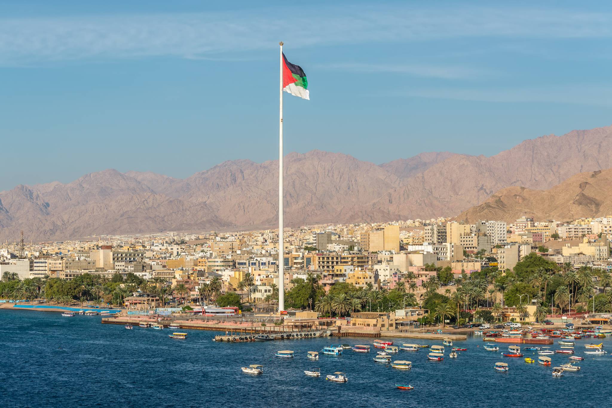 vista sulla costa di aqaba
