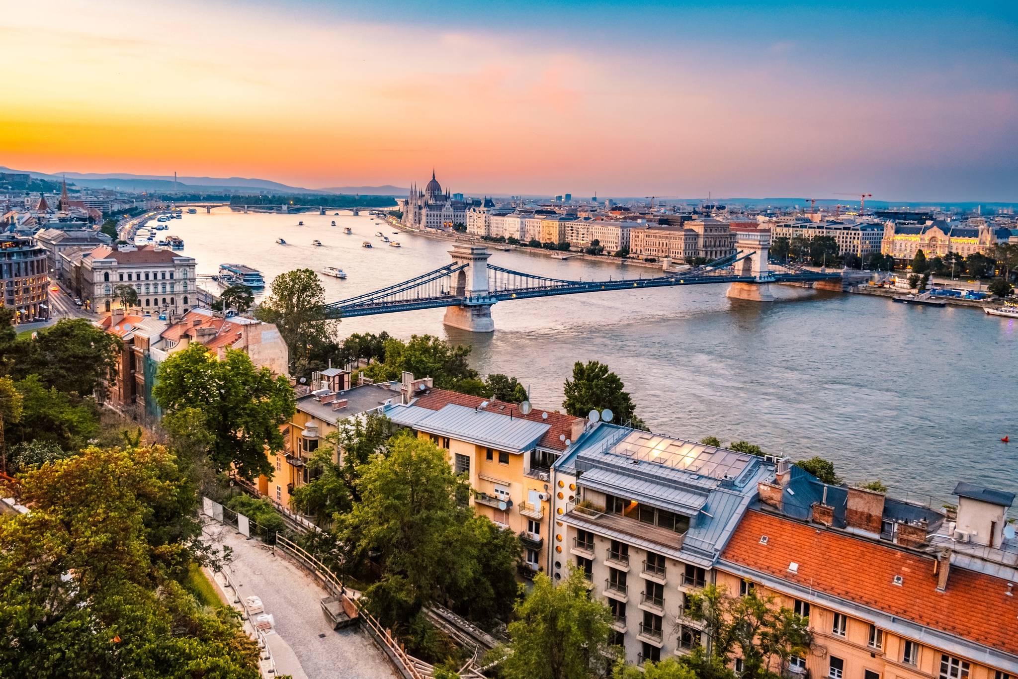 budapest dall'alto