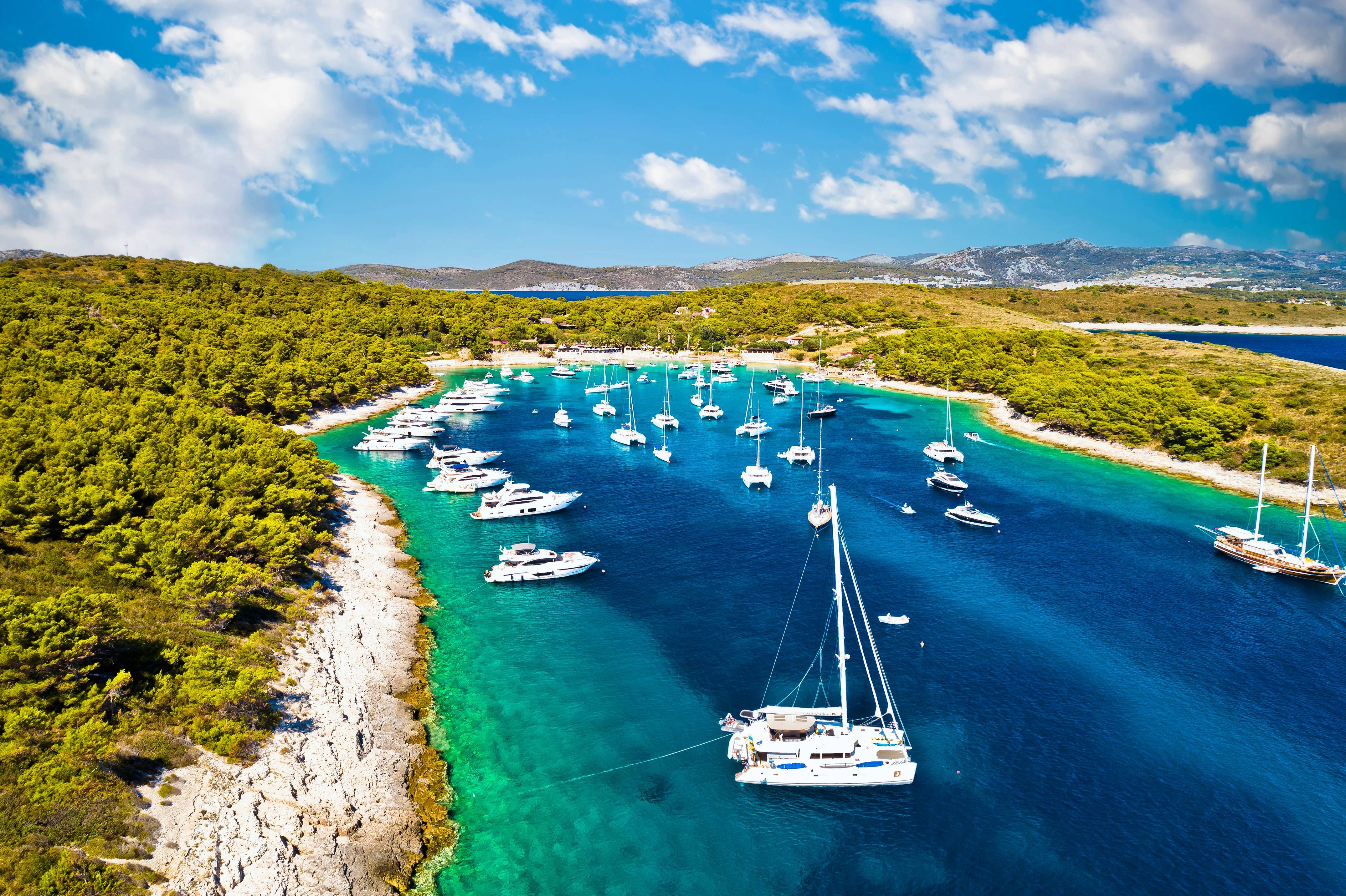boats in the sea of croatia