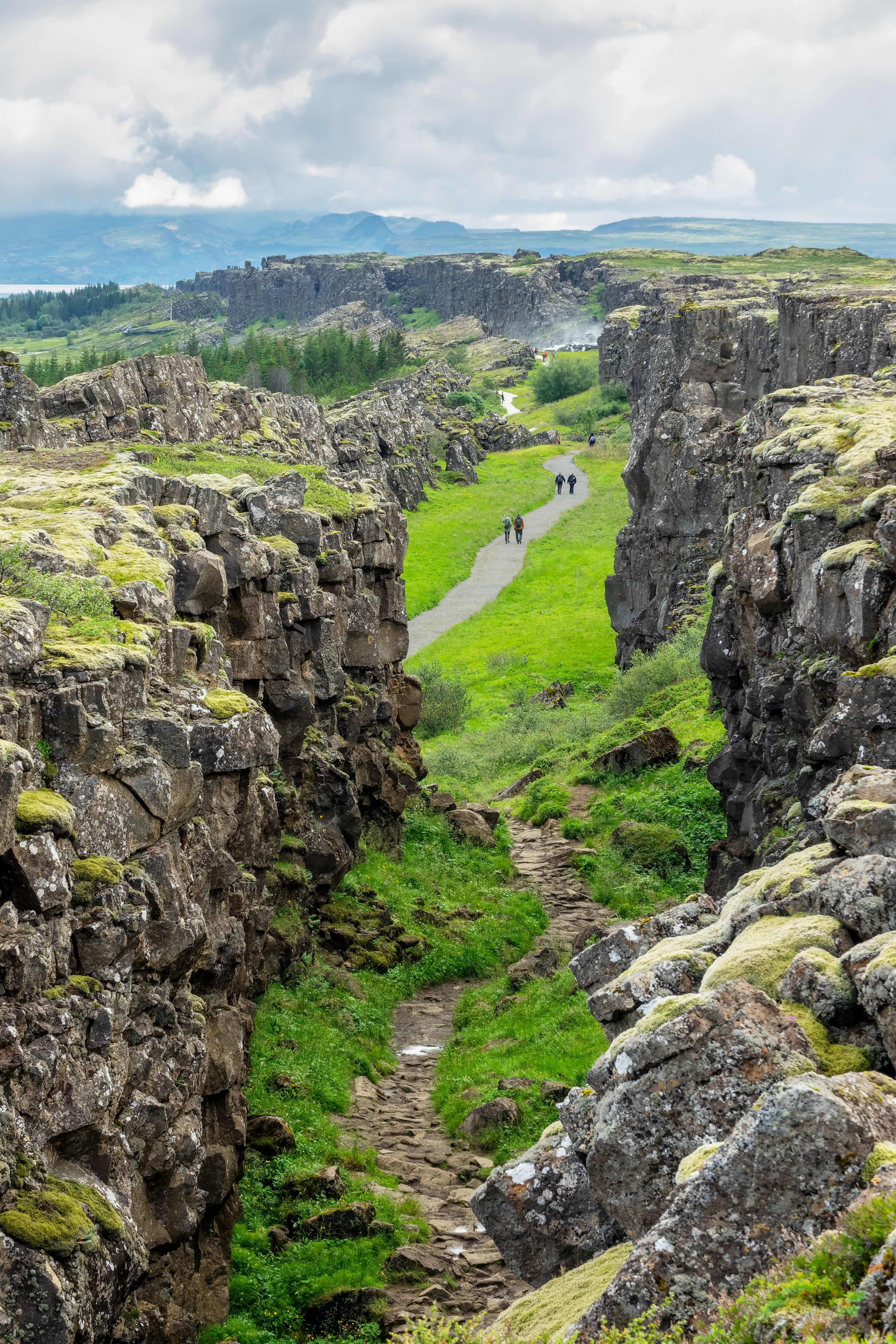 continental rift Thingvellir National Park Iceland