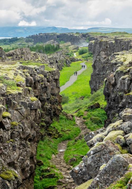 continental rift Thingvellir National Park Iceland