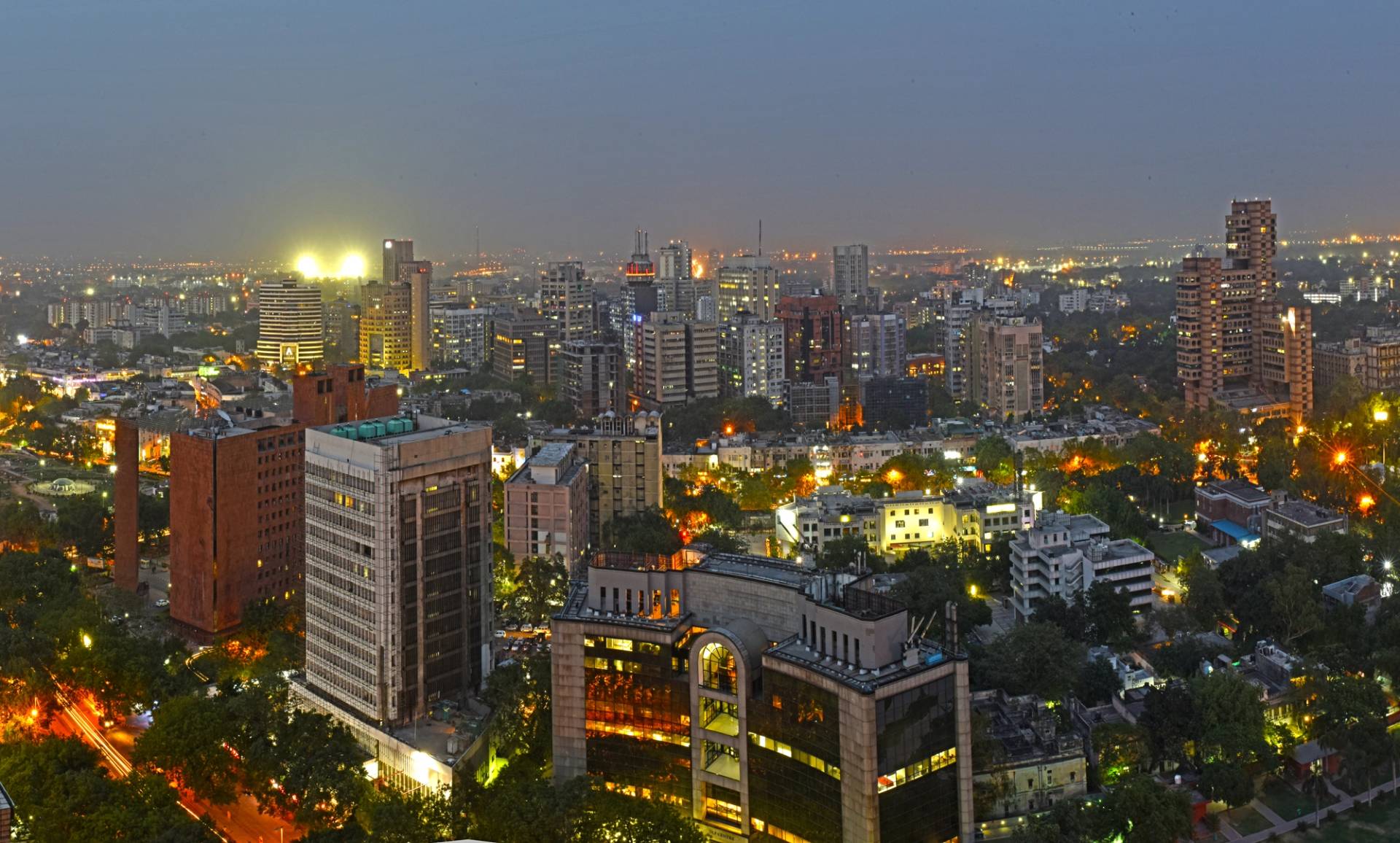 Delhi at night