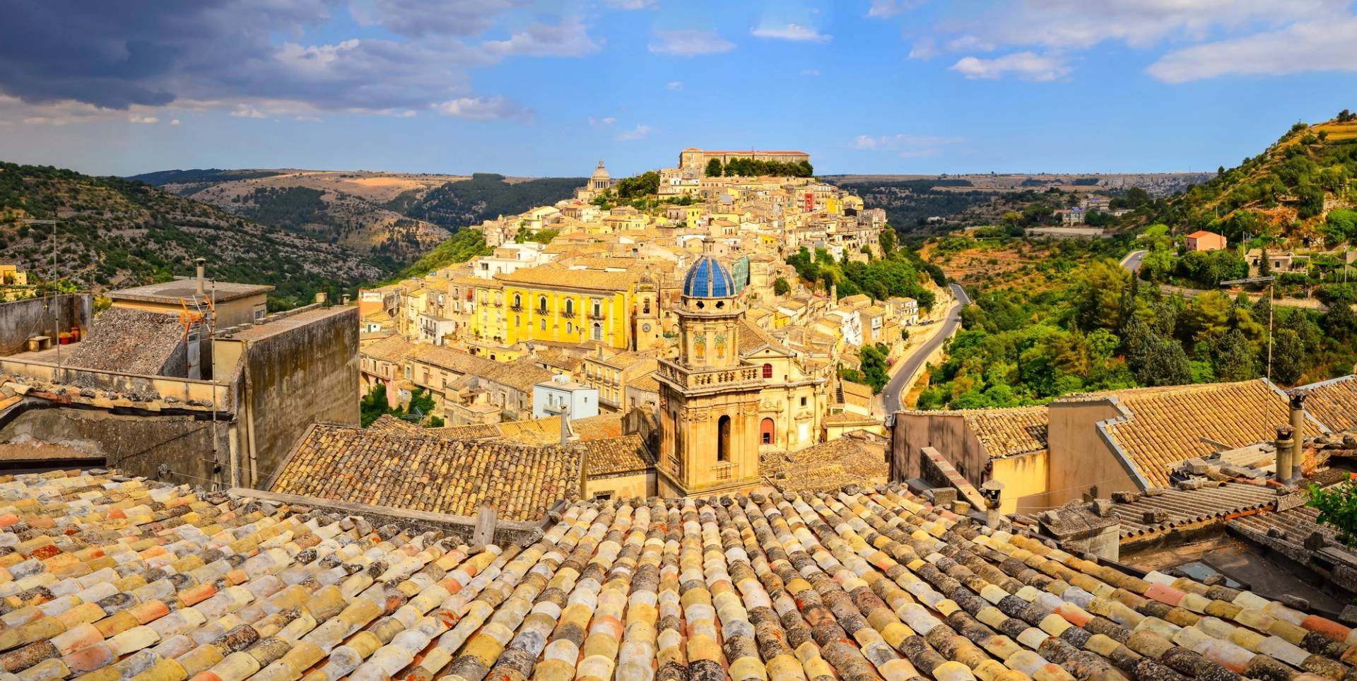 city of Ragusa in Sicily