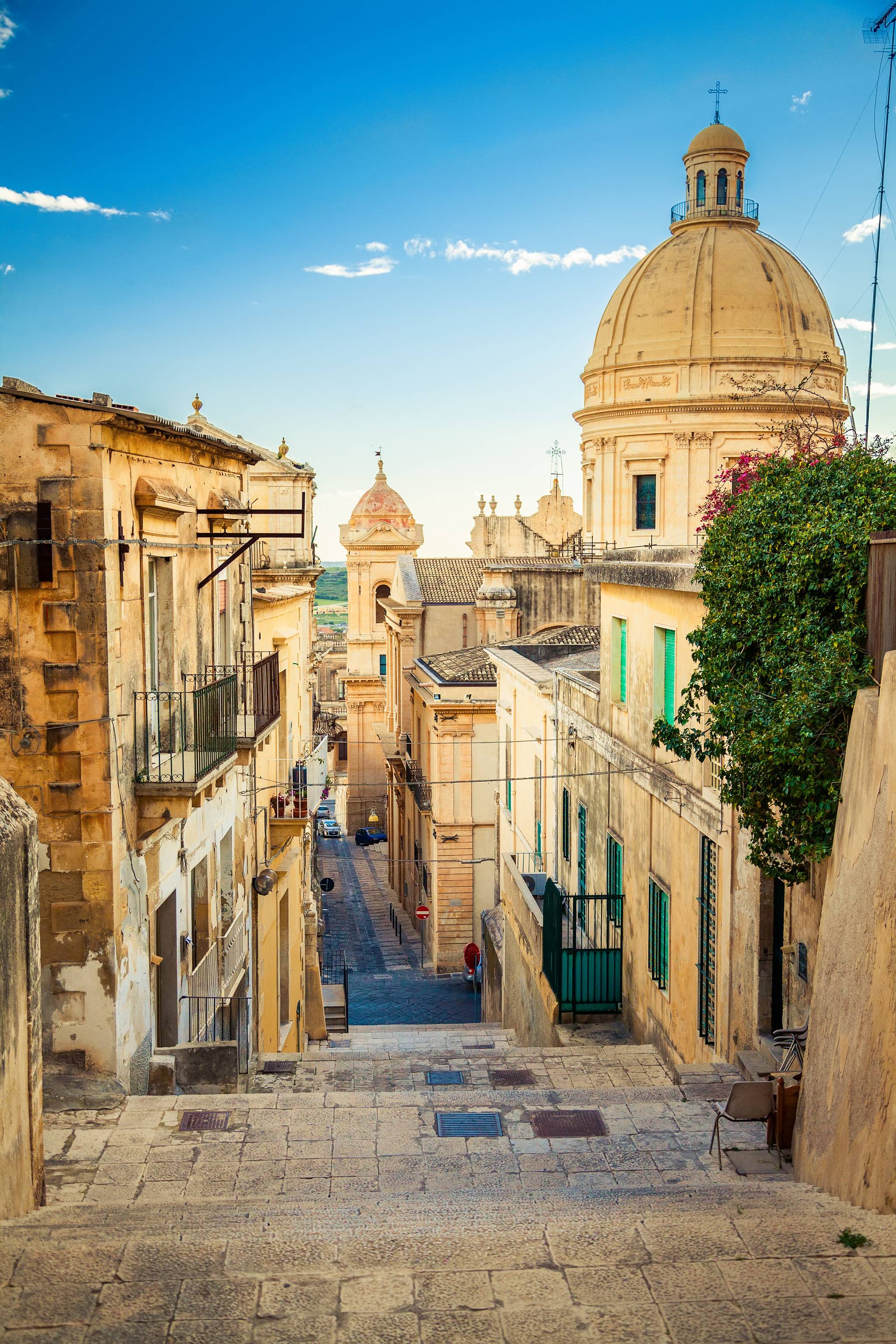 street in noto sicily