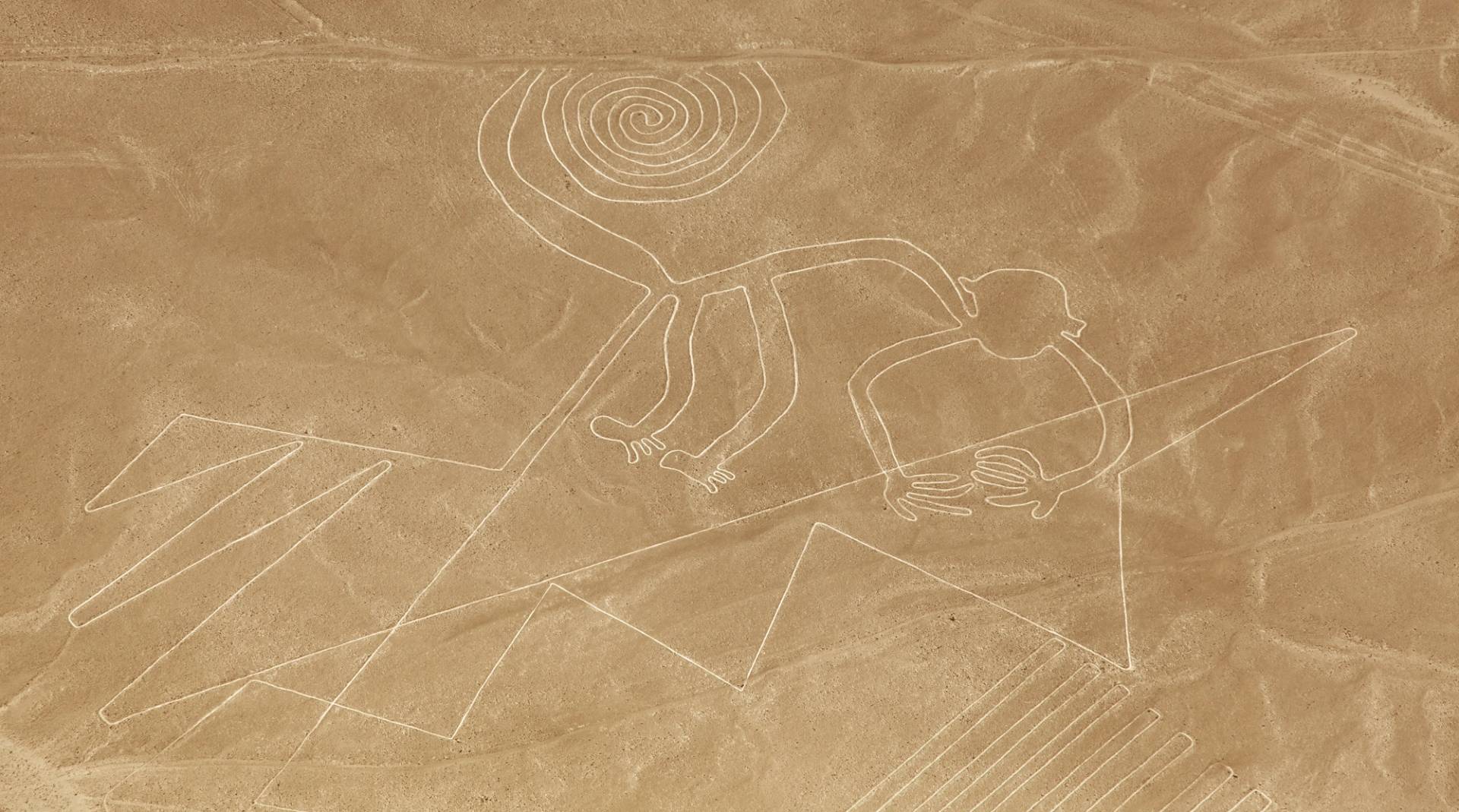 geroglifico scimmia nazca peru
