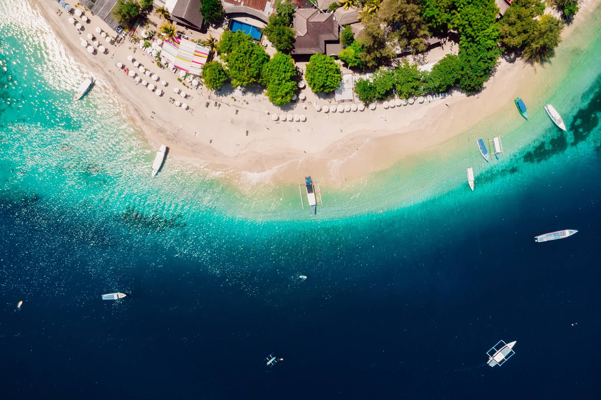 spiaggia dall'alto