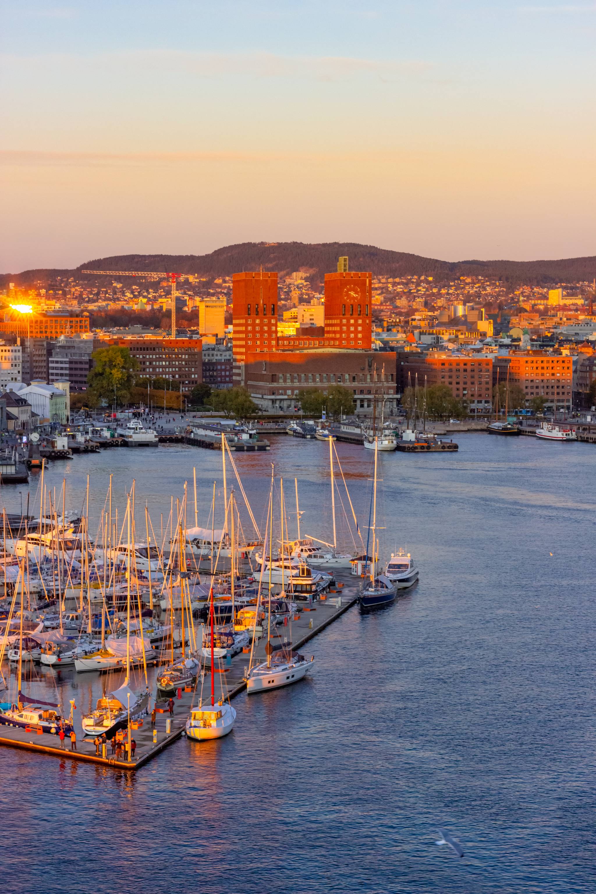 panoramica del porto di oslo