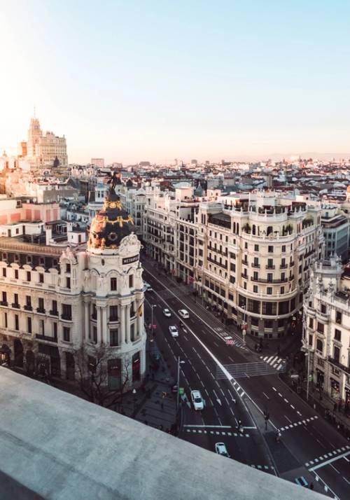 vista dei palazzi dall'alto
