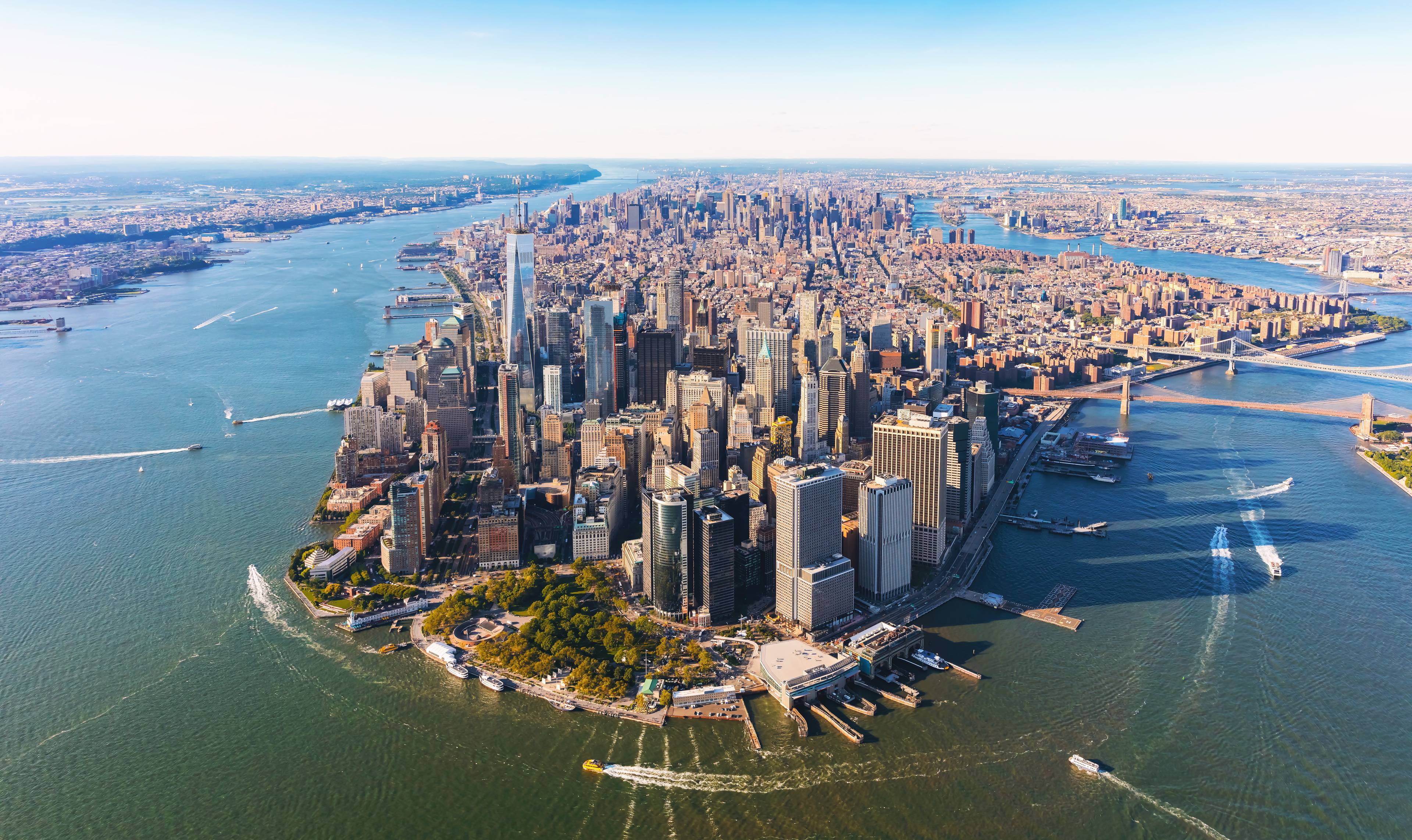 vista aerea new york city