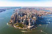 vista aerea new york city