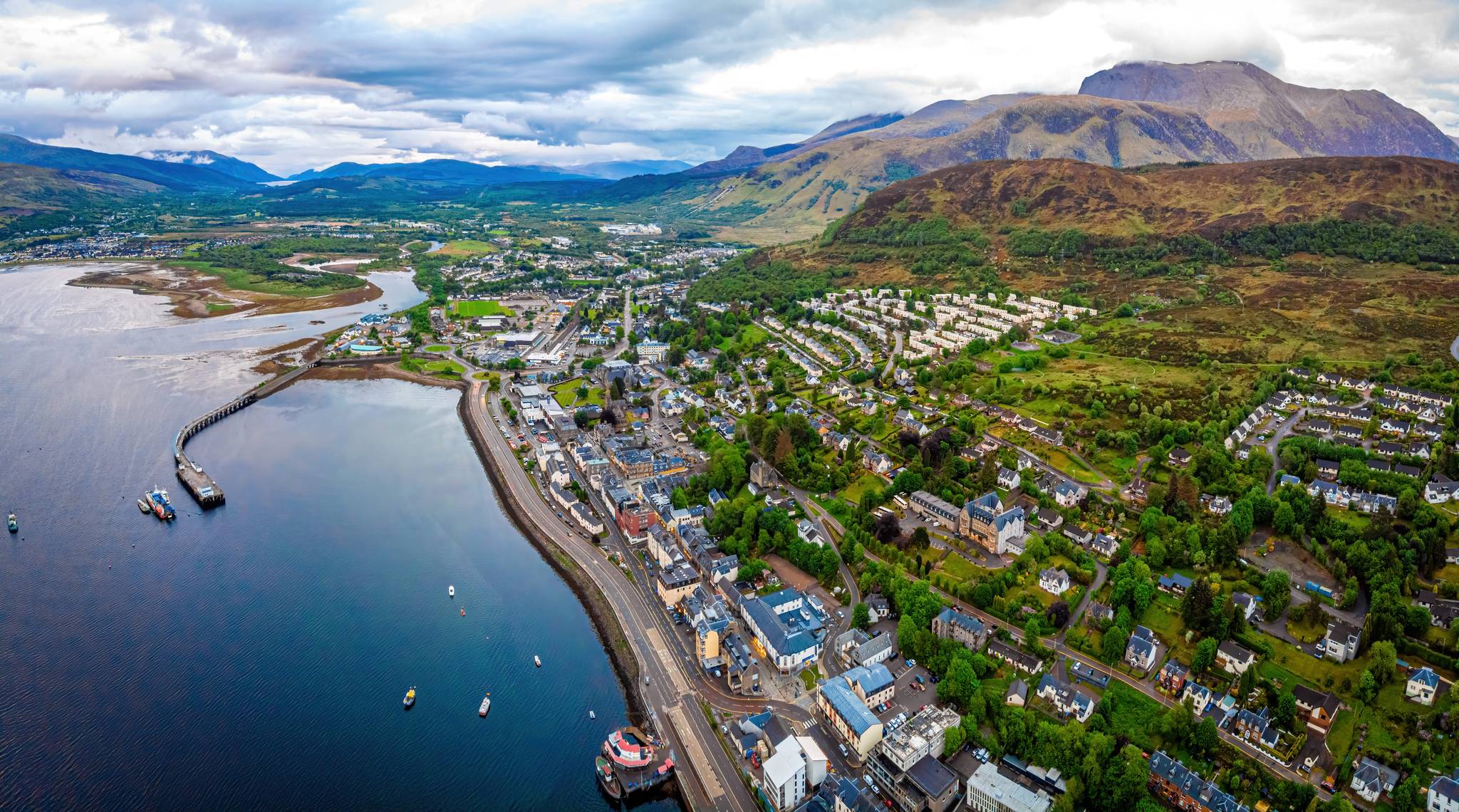 panorama dall alto di fort william