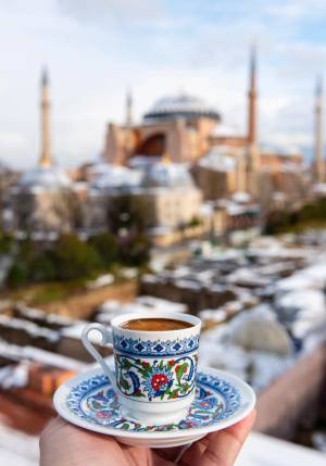 vista su moschea di istanbul