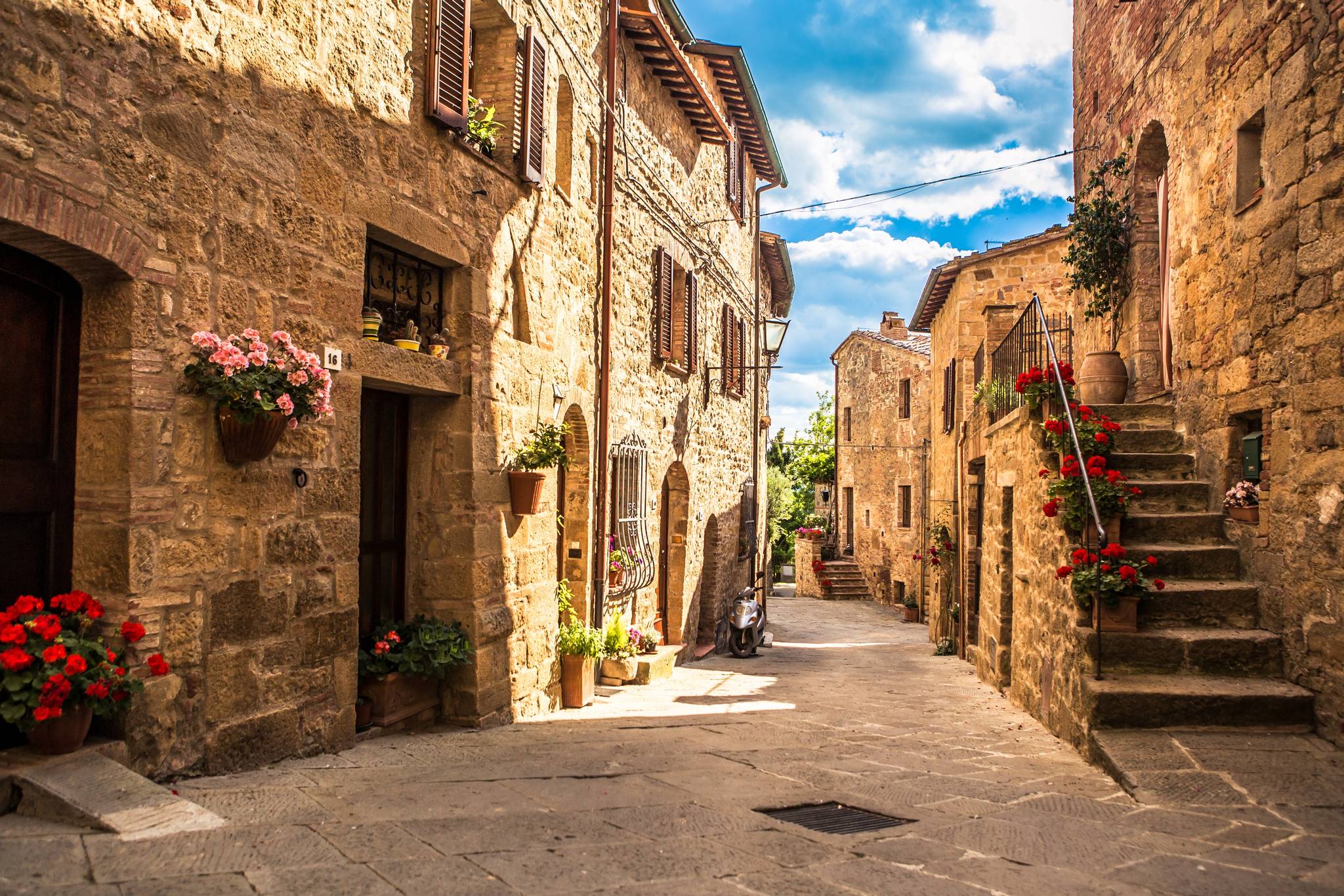 medieval village in Tuscany