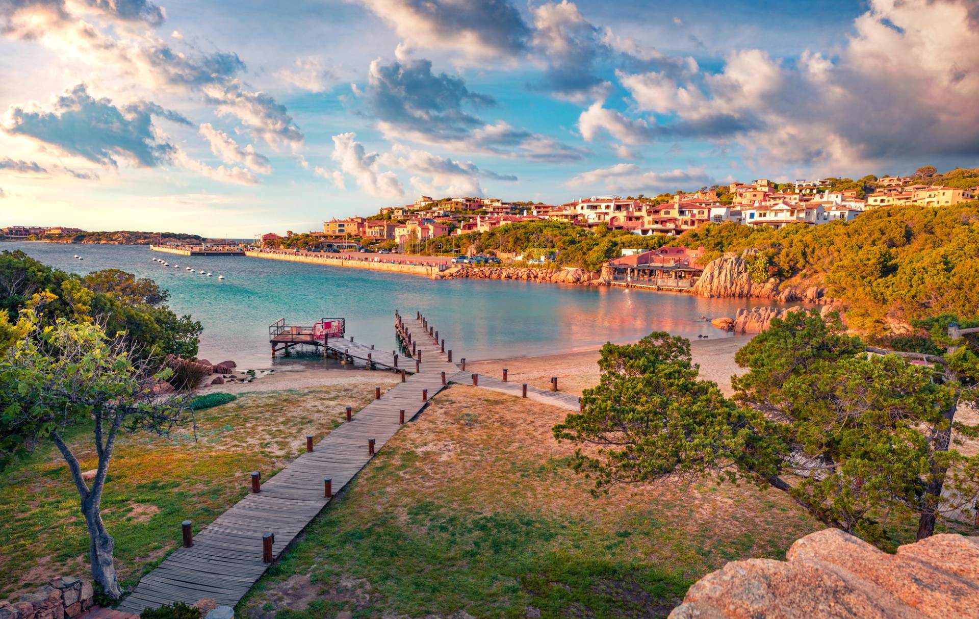 sunset in olbia