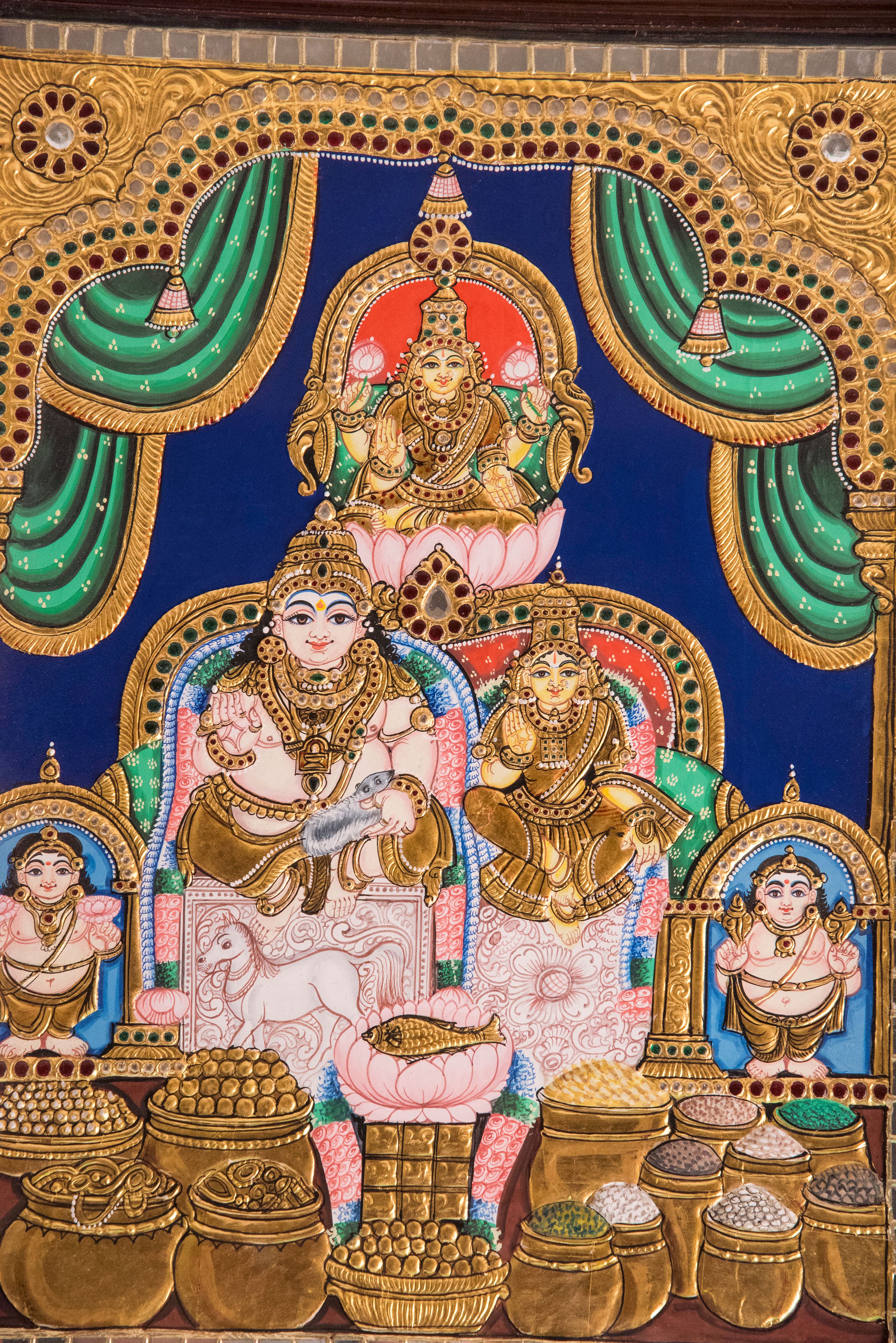 immagine decorata a tanjore