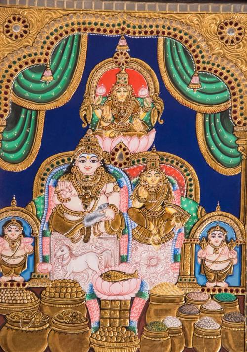 immagine decorata a tanjore