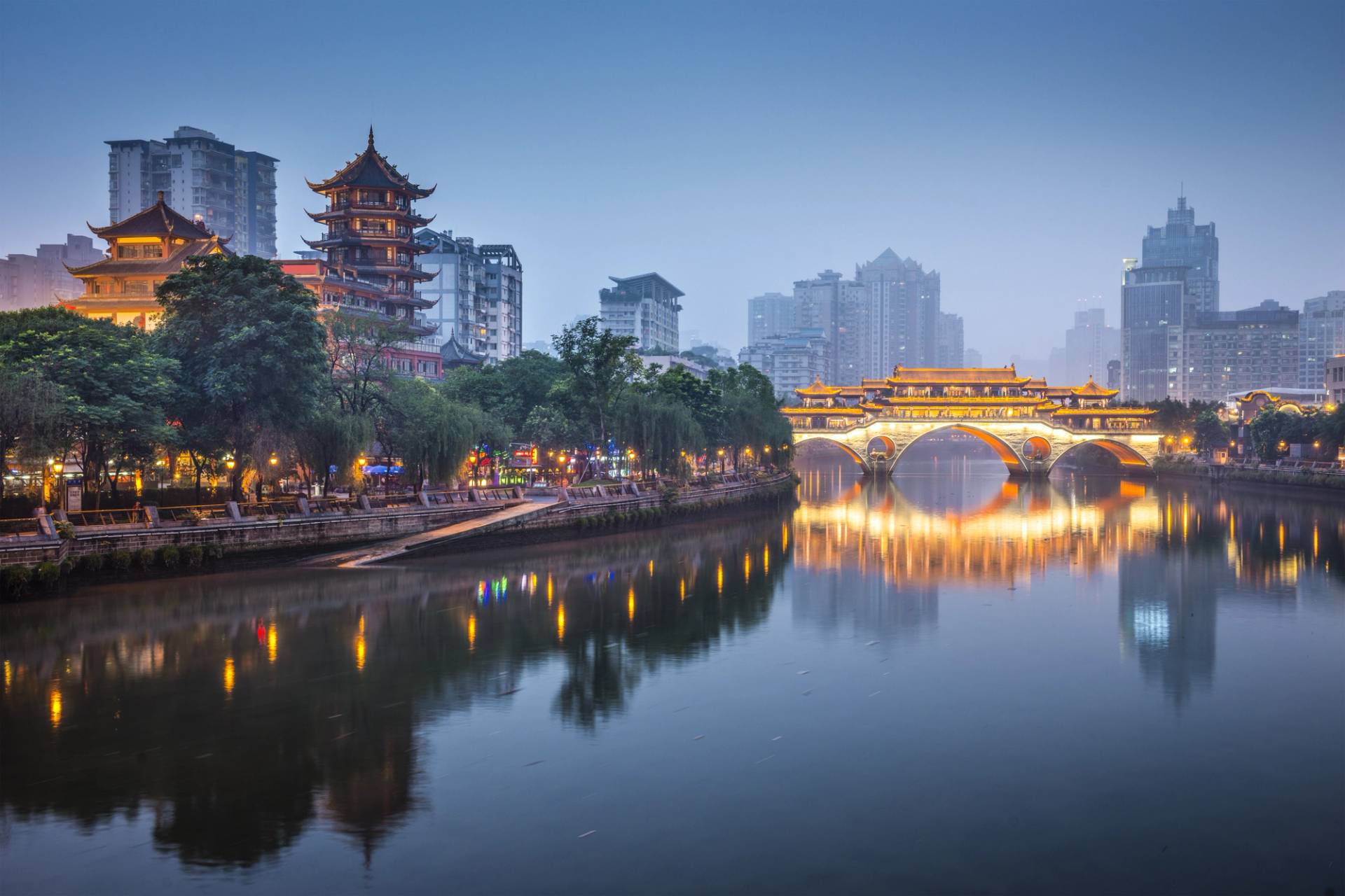 panorama di chengdu