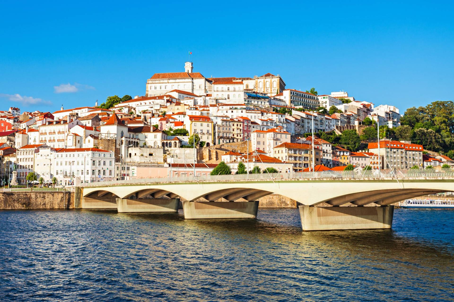 city of Coimbra with river