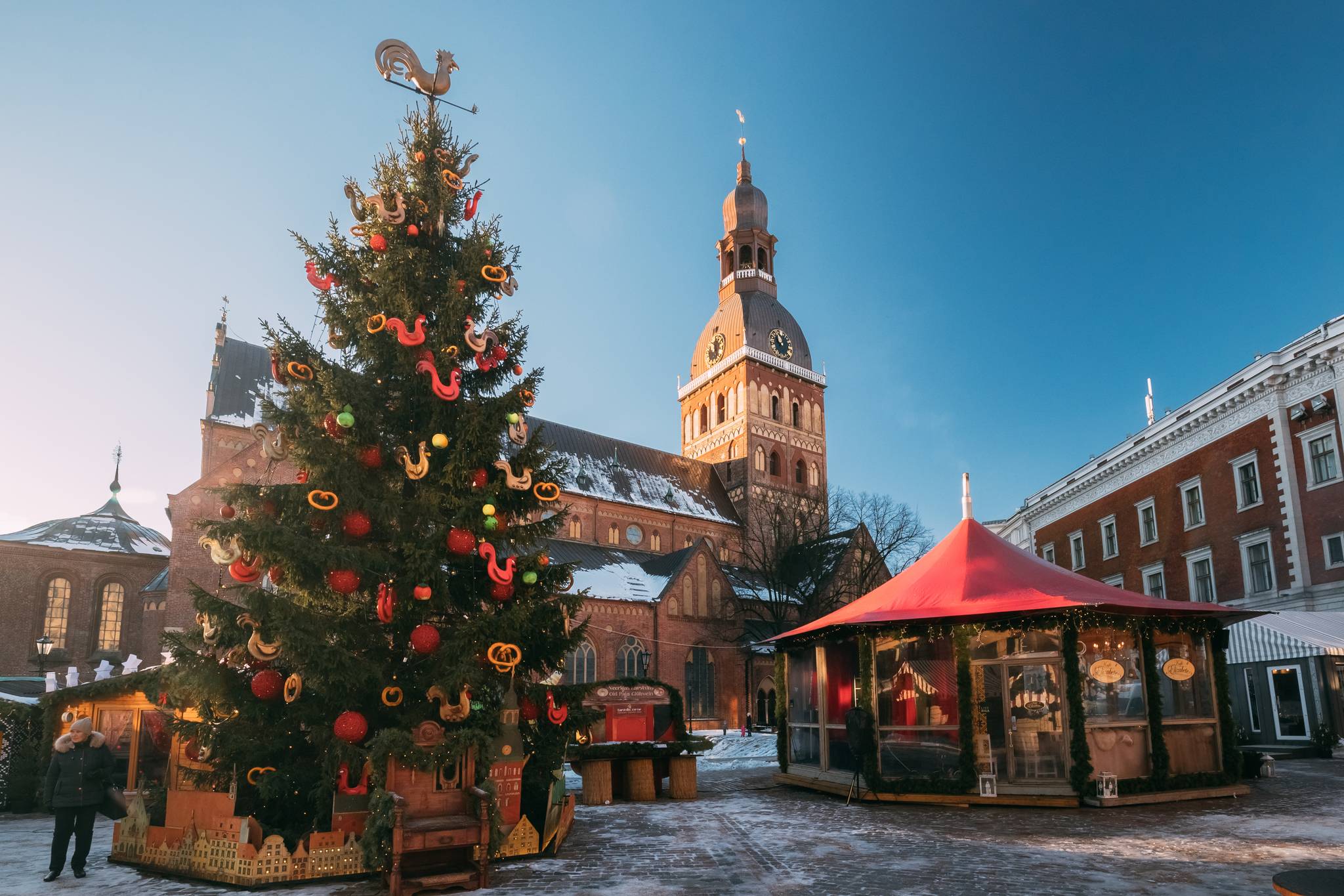 albero di natale a riga in lettonia